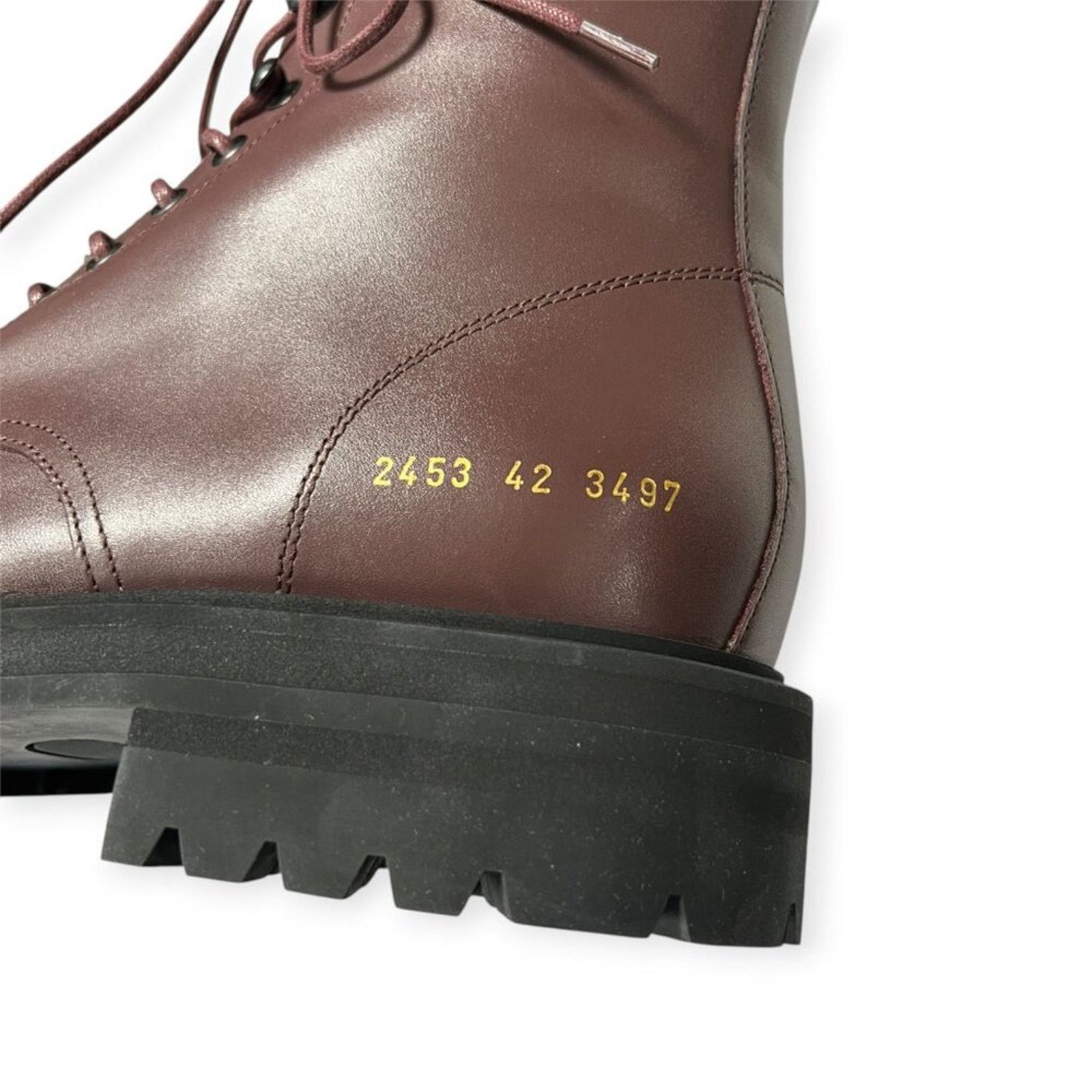 Common Projects Common Projects Burgundy Combat Boot EU 42 NWT ITALY Size US 9 / EU 42 - 6 Thumbnail