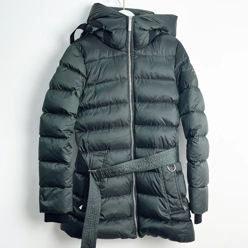 Burberry Burberry Green Cotton Women's Puffer Jacket Size XS / US 0-2 / IT 36-38 - 1 Thumbnail