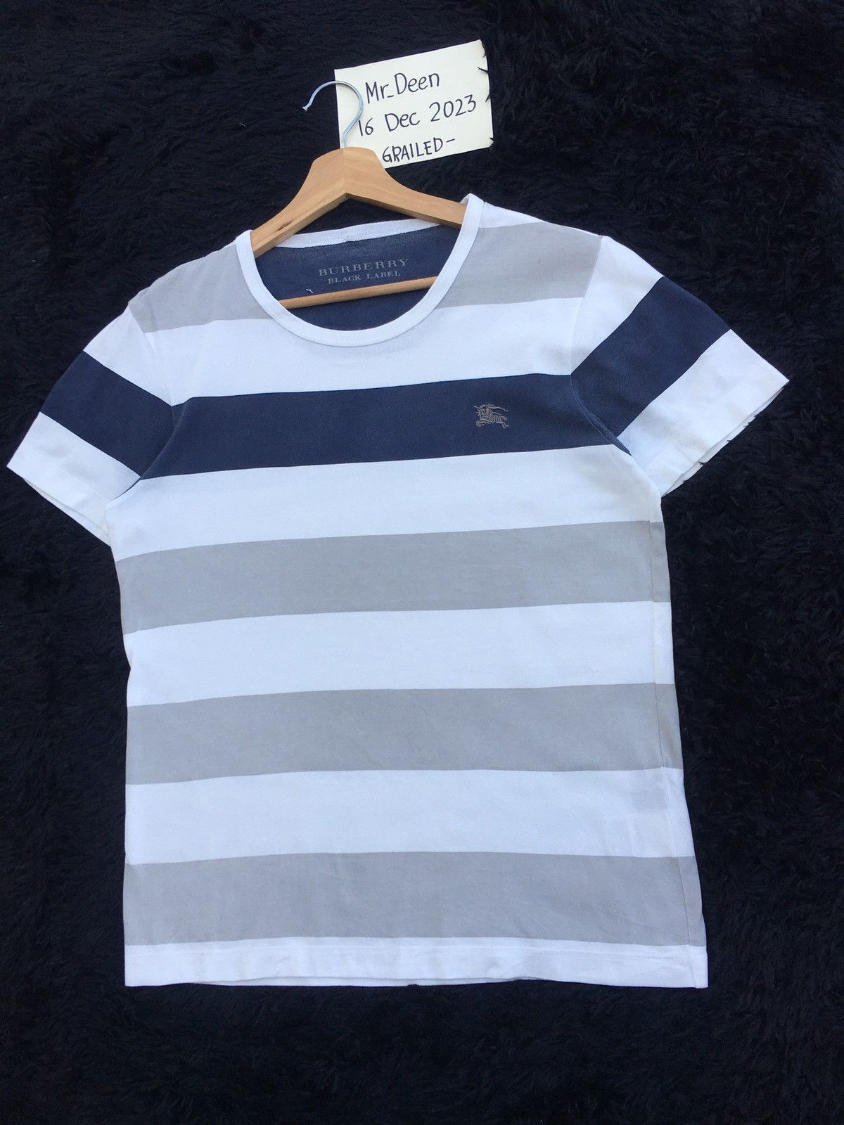 Burberry Rare Vintage Burberry Stripes Tshirt Size US M / EU 48-50 / 2 - 3 Thumbnail