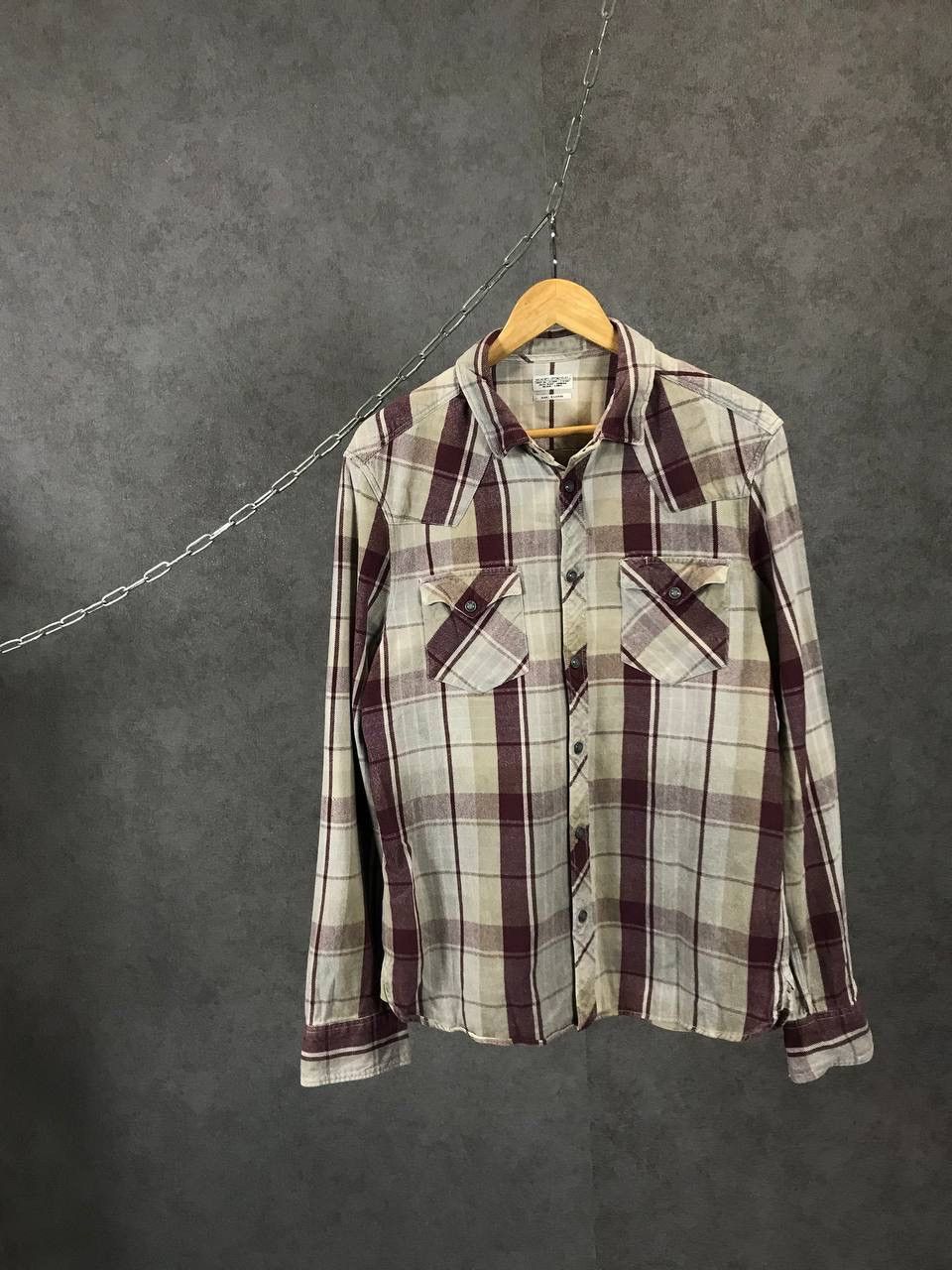Allsaints Allsaints vintage flannel shirt Size US XL / EU 56 / 4 - 1 Thumbnail