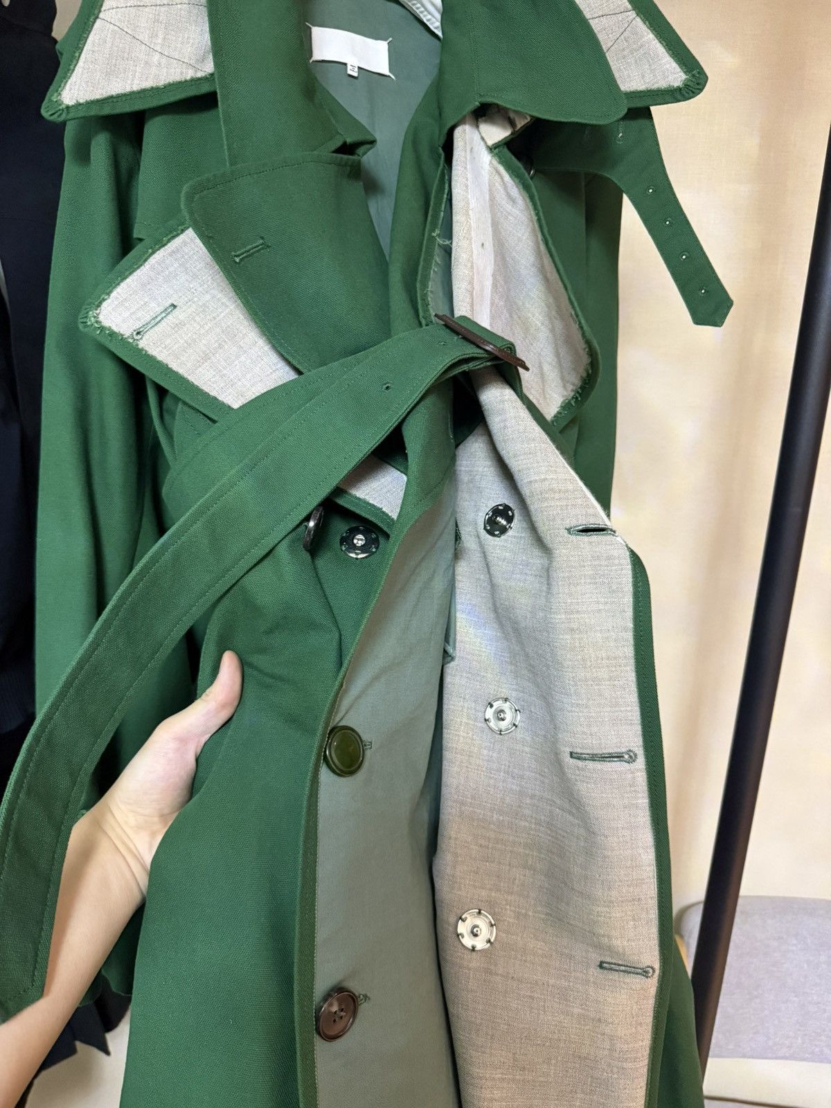 Maison Margiela Maison Margiela FW20 Co-Ed deconstructed double layer coat Size US S / EU 44-46 / 1 - 5 Thumbnail