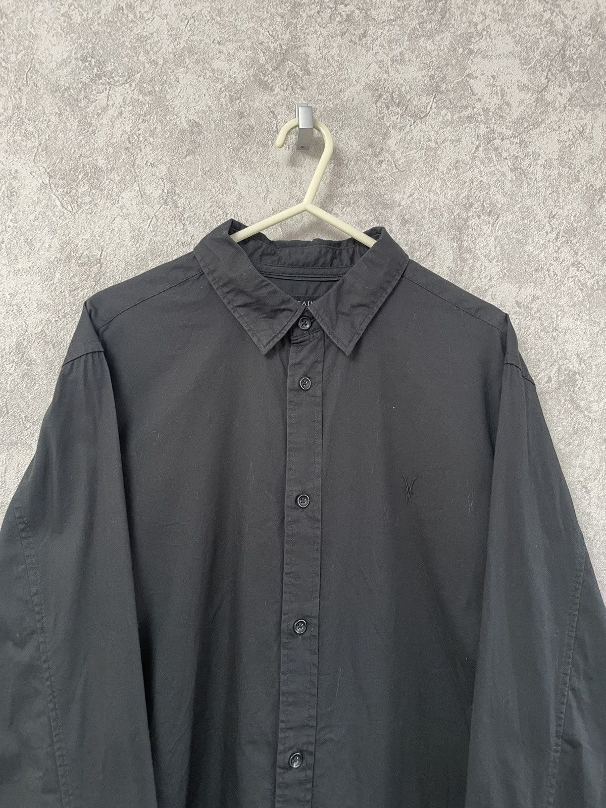 Allsaints Allsaints Basic Black Long Sleeve Shirt Button Up Size US S / EU 44-46 / 1 - 2 Thumbnail