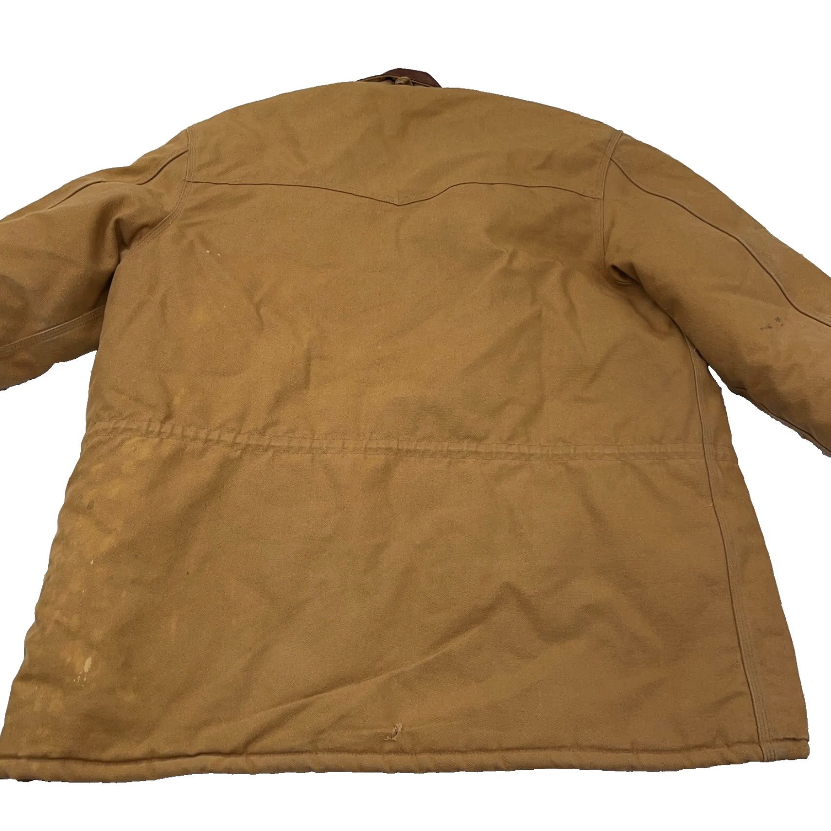 Carhartt VINTAGE Carhartt Jacket Men 2XL Brown Barn Chore Field Coat Distressed USA 80s Size US XXL / EU 58 / 5 - 3 Thumbnail