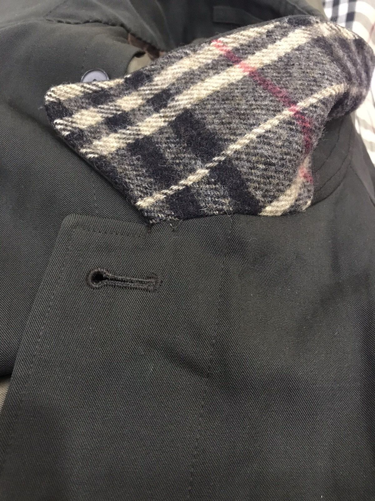 Burberry BURBERRY LONDON DARB GREEN PURE WOOL BALMACAAN RAINCOT Size US L / EU 52-54 / 3 - 12 Thumbnail
