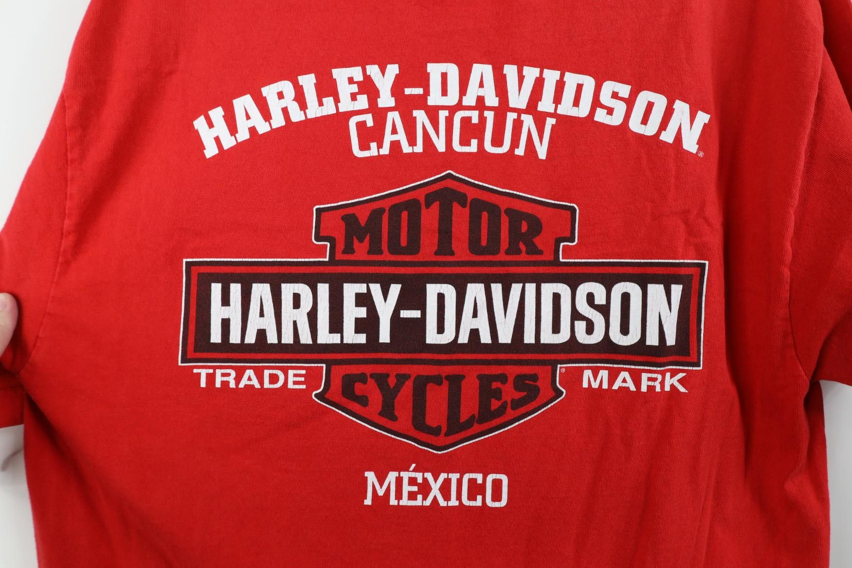 Harley Davidson Vintage 90s Y2K Harley Davidson Fire Flames Mexico T-Shirt Size US M / EU 48-50 / 2 - 12 Thumbnail