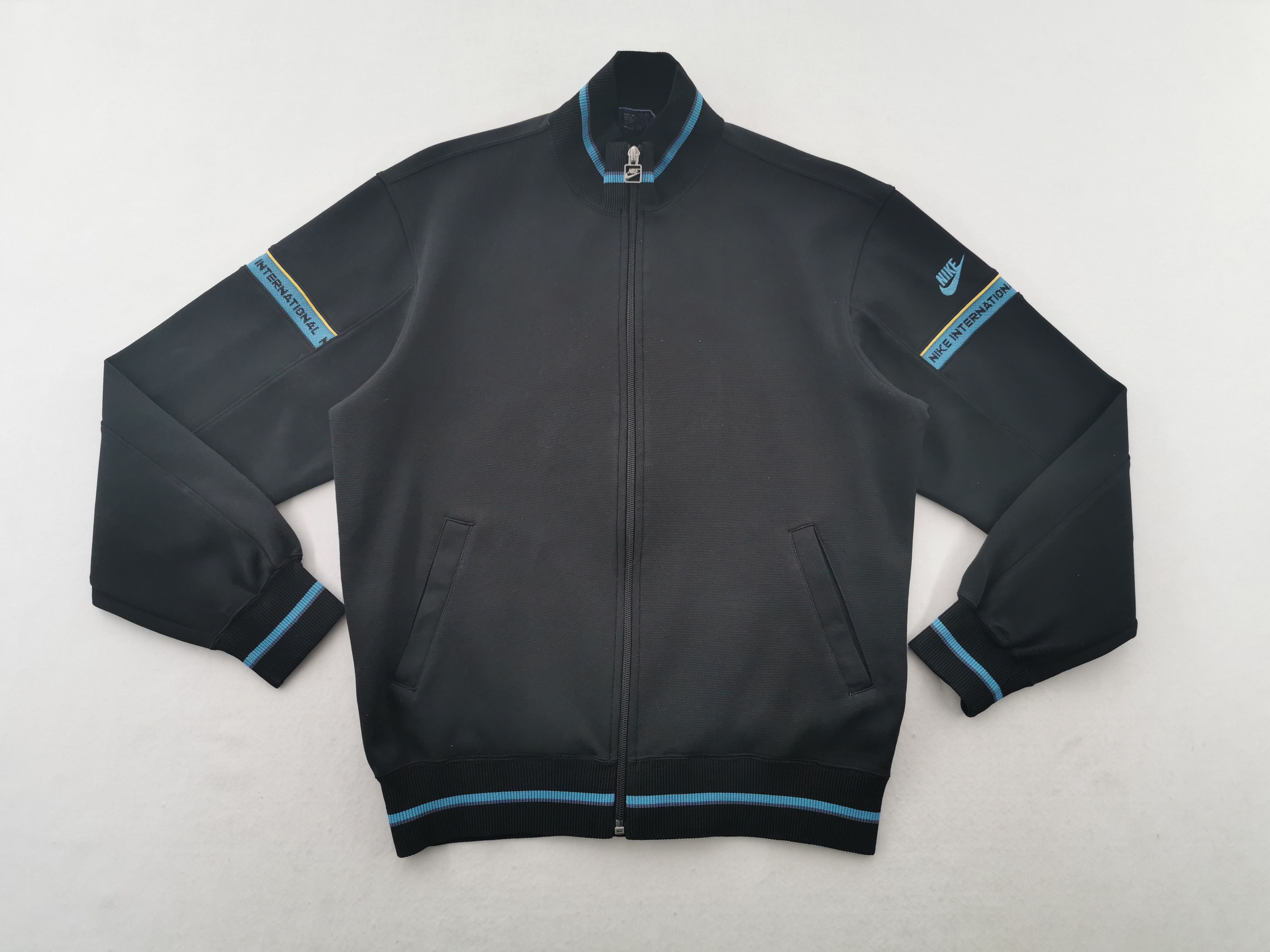 Nike Vintage 00s Nike International Track Top Made In Japan Size US M / EU 48-50 / 2 - 1 Thumbnail
