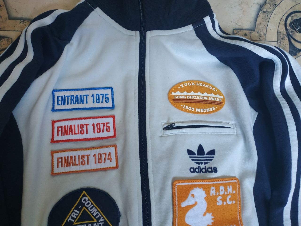 Adidas Vintage 1970s Adidas Track Jacket Rare Swim Club Retro Size US S / EU 44-46 / 1 - 2 Thumbnail