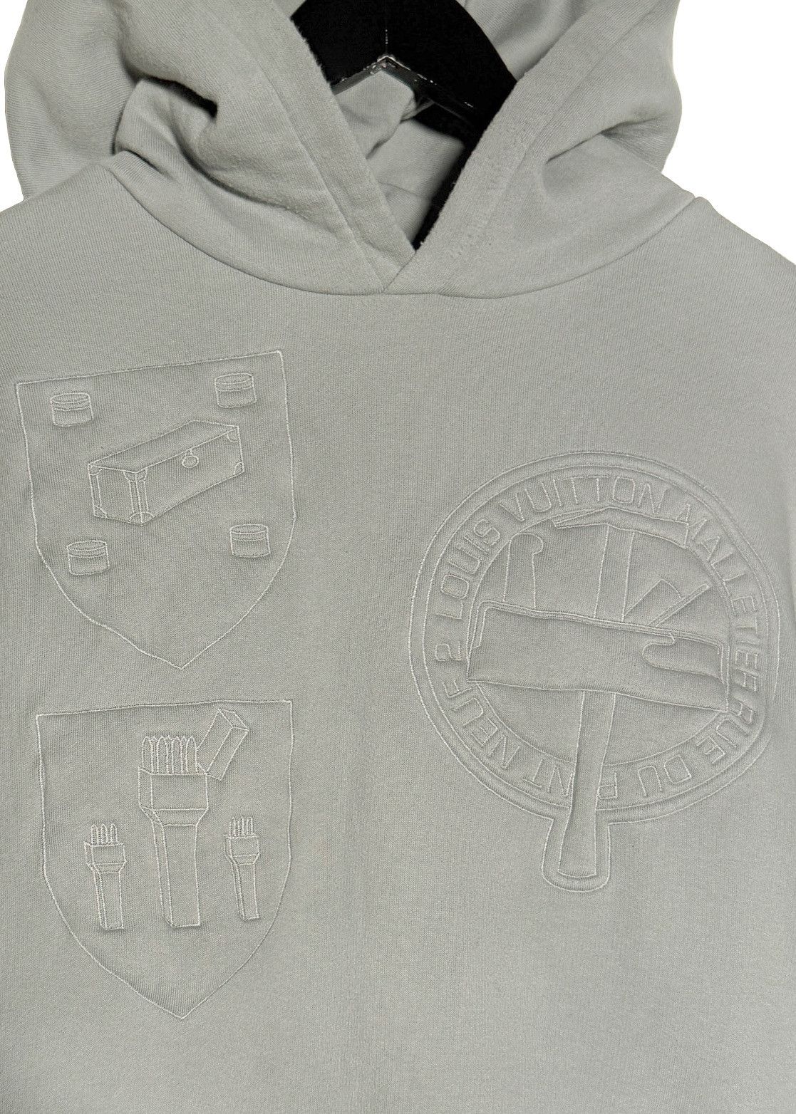 Louis Vuitton Louis Vuitton 2019 3D Padded Monogram Grey Hoodie Size US XL / EU 56 / 4 - 4 Thumbnail