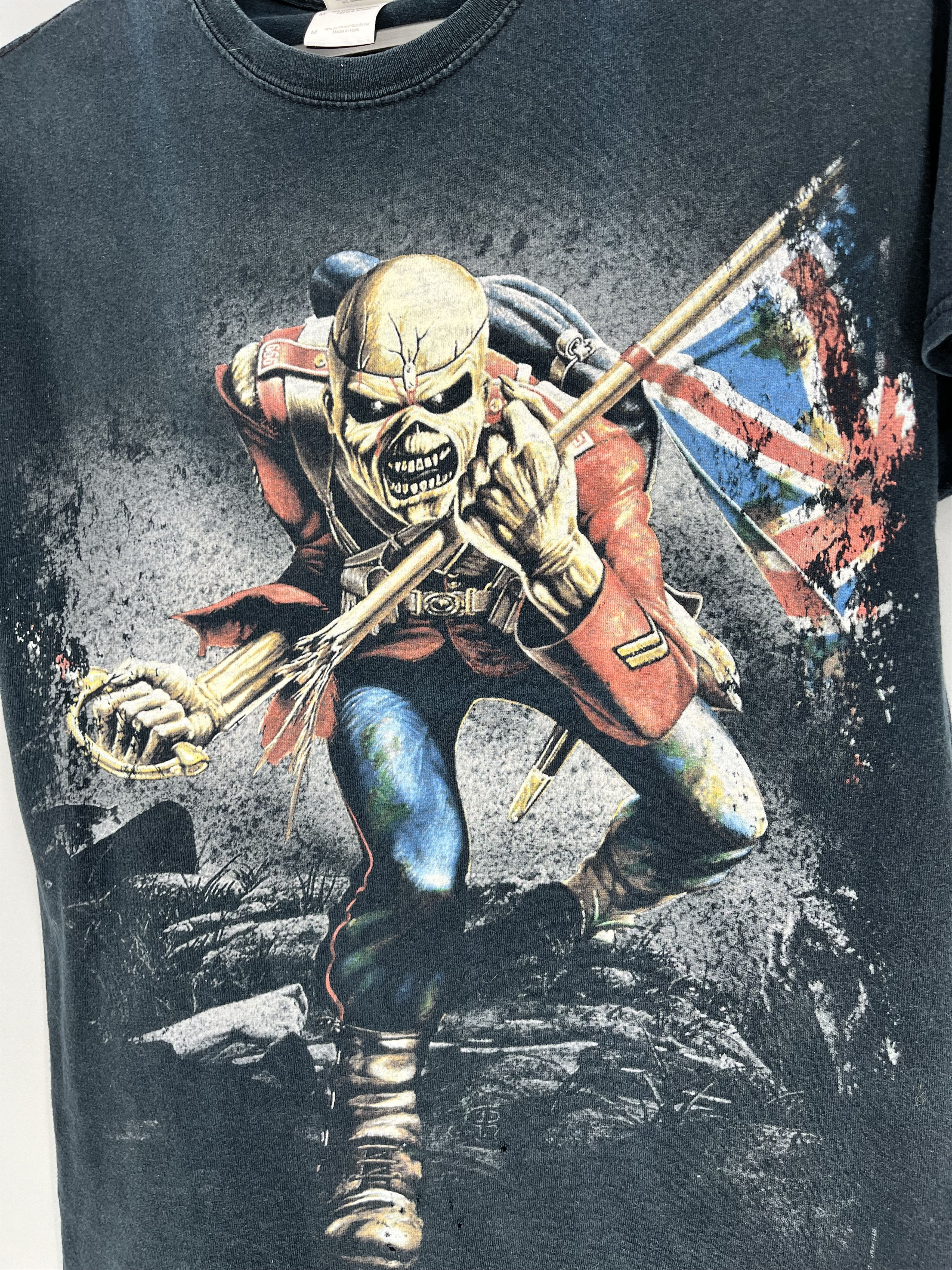 Band Tees Faded Iron Maiden The Trooper Heavy Metal Band Tee Size M Size US M / EU 48-50 / 2 - 7 Thumbnail