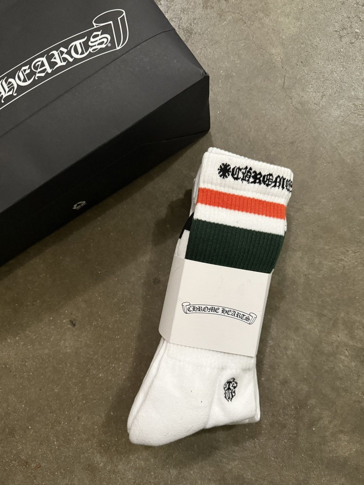 Chrome Hearts Chrome Hearts Sports Socks Size 44 - 2 Thumbnail