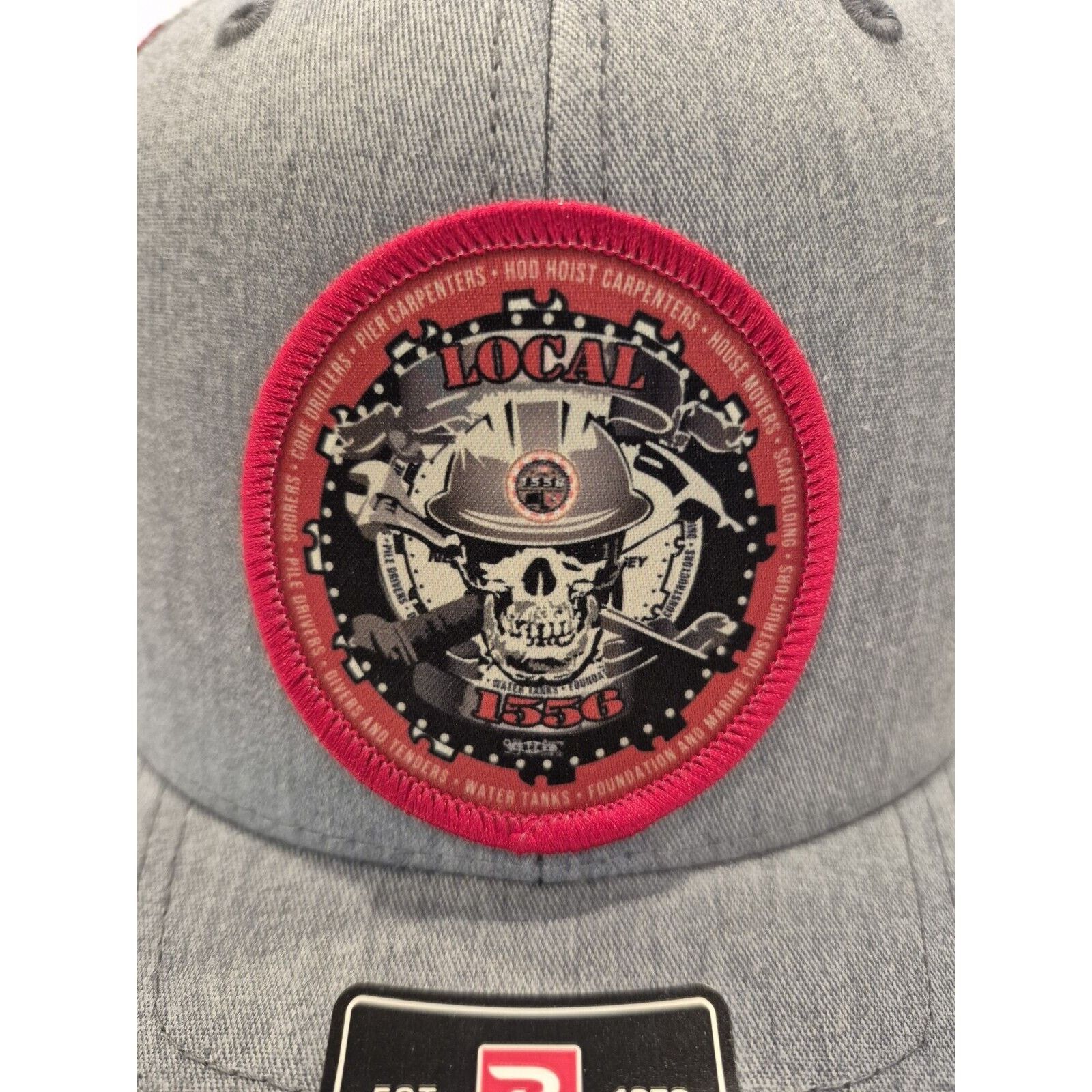 Richardson Premium Skull and USA Flag Richardson Trucker Snapback Mesh Size ONE SIZE - 2 Thumbnail