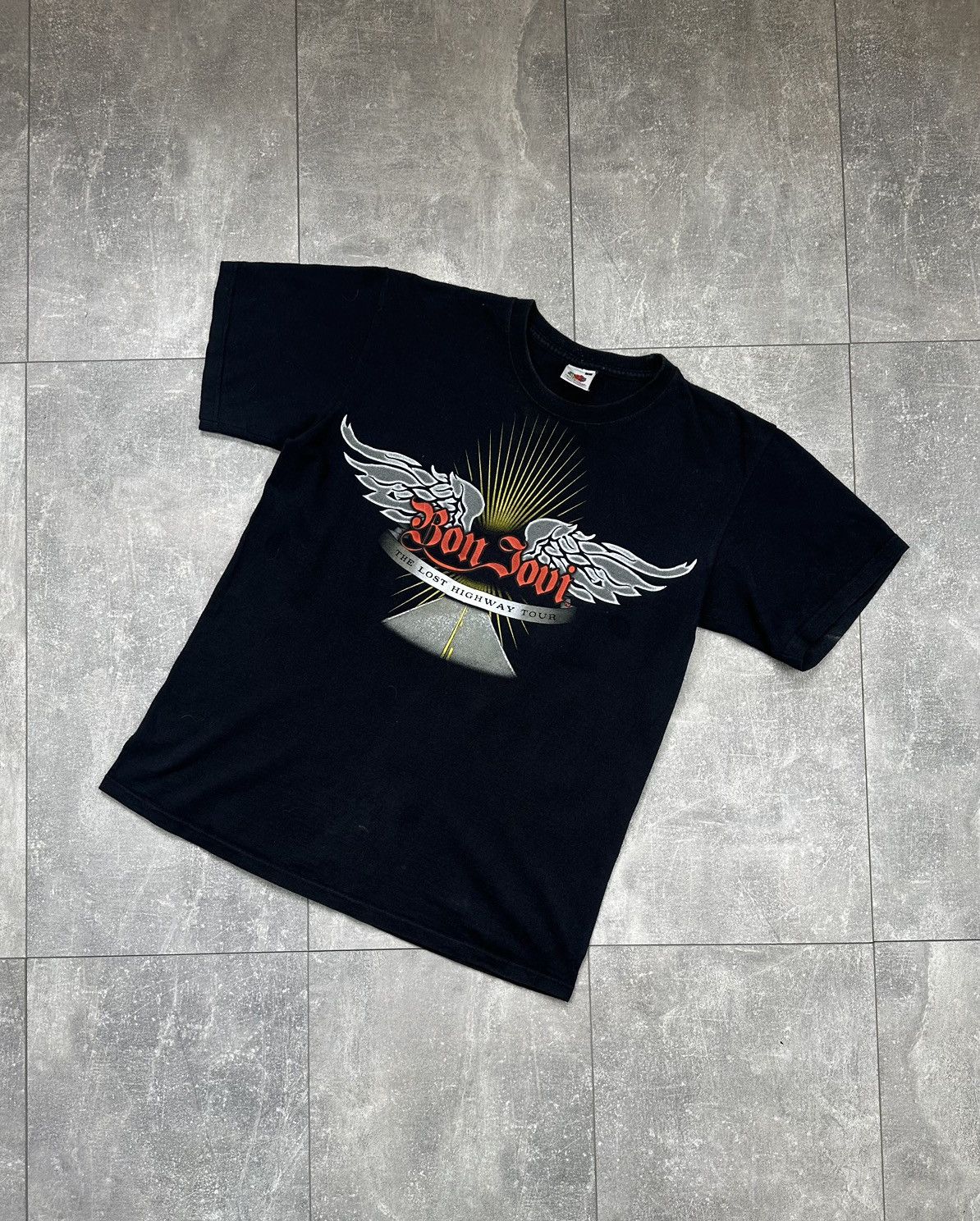 Fruit Of The Loom Bon Jovi 2007 The Lost Highway Tour Tee Size US S / EU 44-46 / 1 - 1 Thumbnail