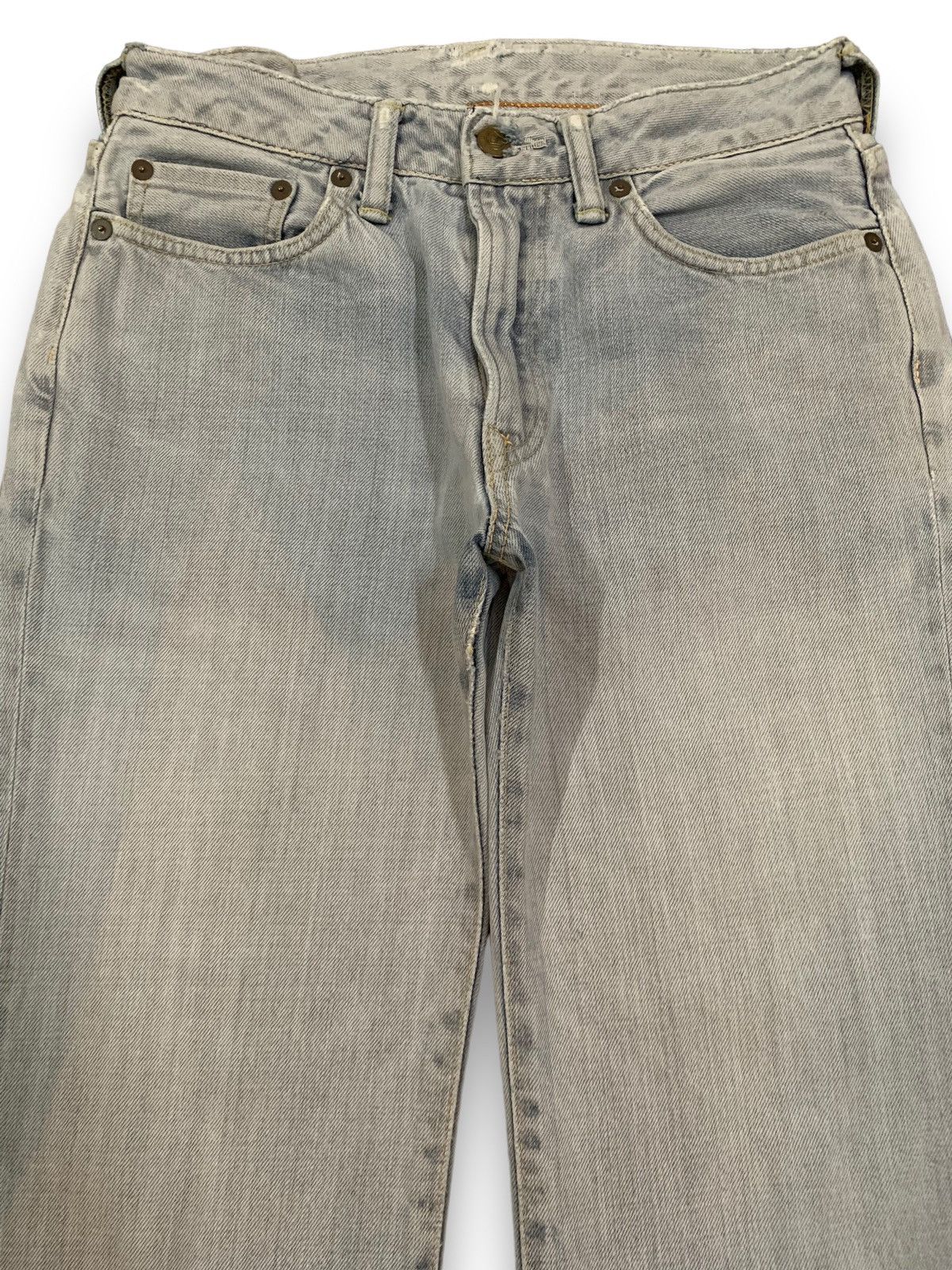 45rpm Vintage Japanese Brand 45rpm Slim Straight Ripped Jeans Size US 27 - 3 Thumbnail