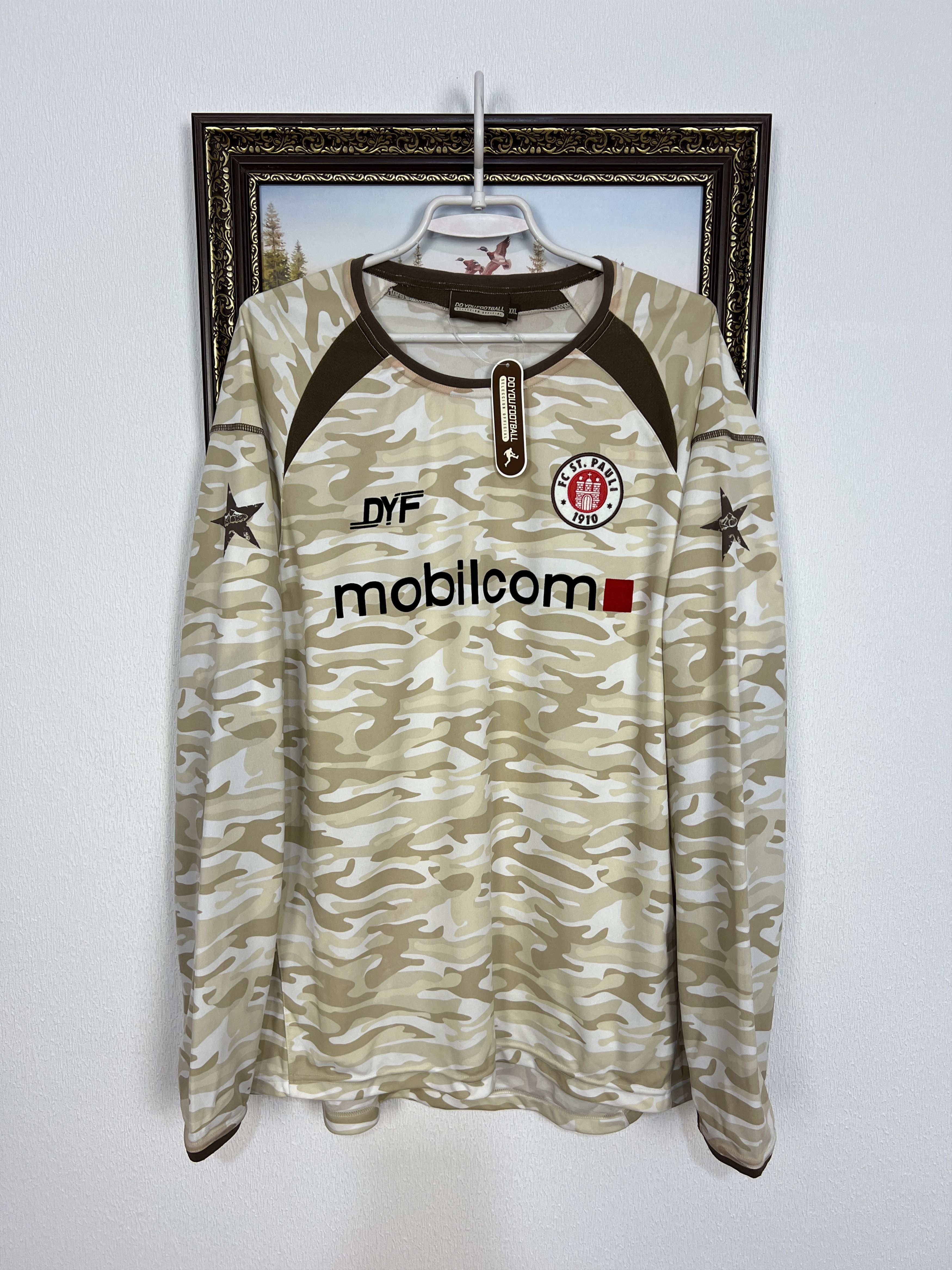 Vintage St Pauli football shirt Soccer Long Sleeve Jersey Trikot Size US XXL / EU 58 / 5 - 1 Thumbnail