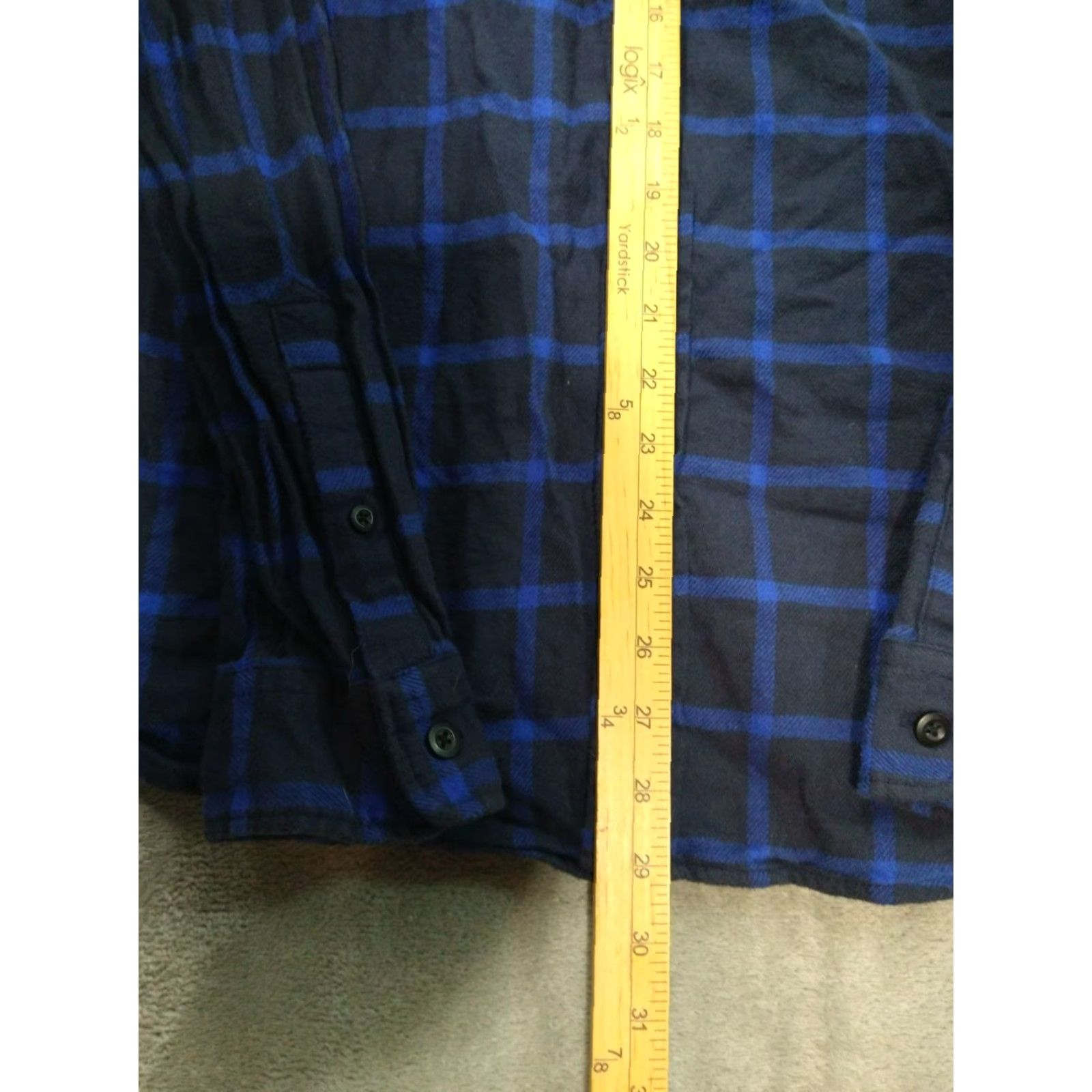 American Eagle Outfitters American Eagle Button-Up Shirt Mens Medium Black Plaid Flannel Long Sleeve Casual Size US M / EU 48-50 / 2 - 4 Thumbnail