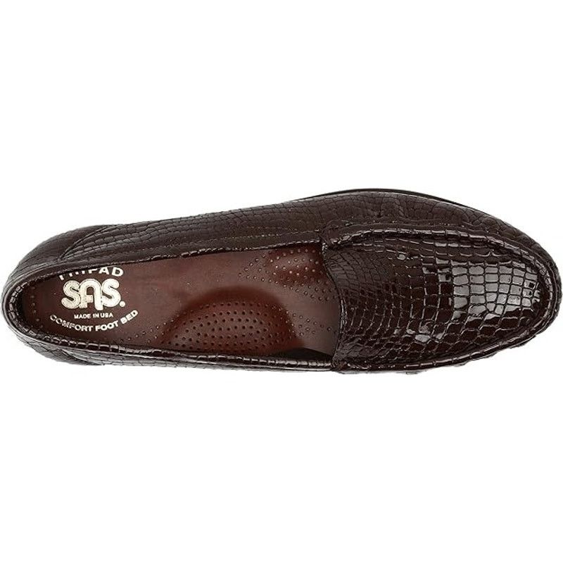 SAS SAS Simplify Faux Croc Patent Leather Comfort Loafers 8W Size US 8 / IT 38 - 4 Thumbnail