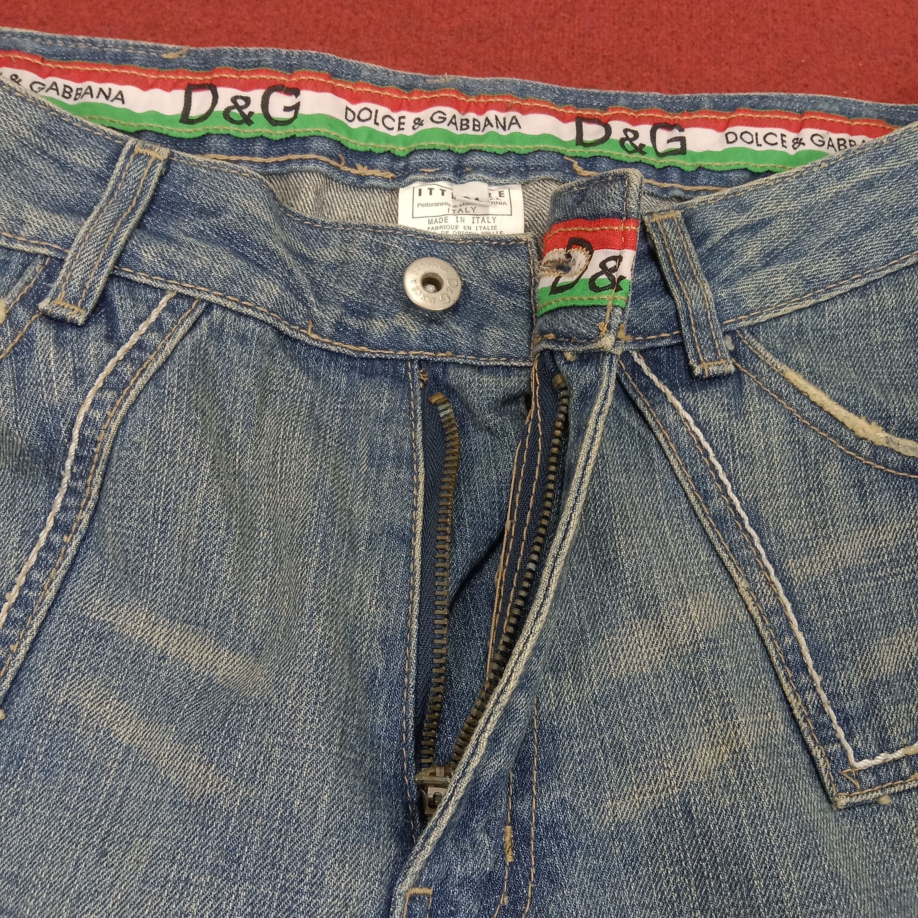 Dolce & Gabbana × Vintage Dolce & Gabbana Fashion Style Streetwear Distressed Jeans Size US 33 - 12 Thumbnail
