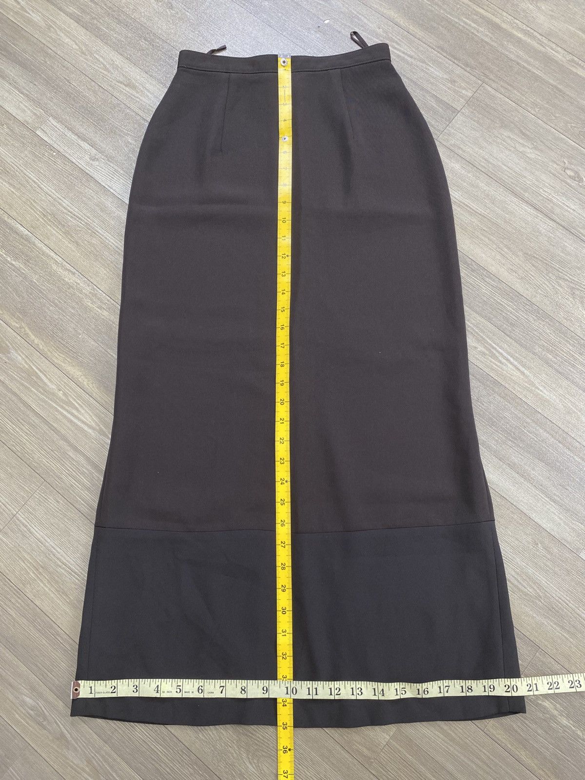 Tricot Comme des Garcons AD1993 Vintage Tricot Comme des Garcons CDG Brown Midi Skirt Size 26" / US 2 / IT 38 - 14 Thumbnail