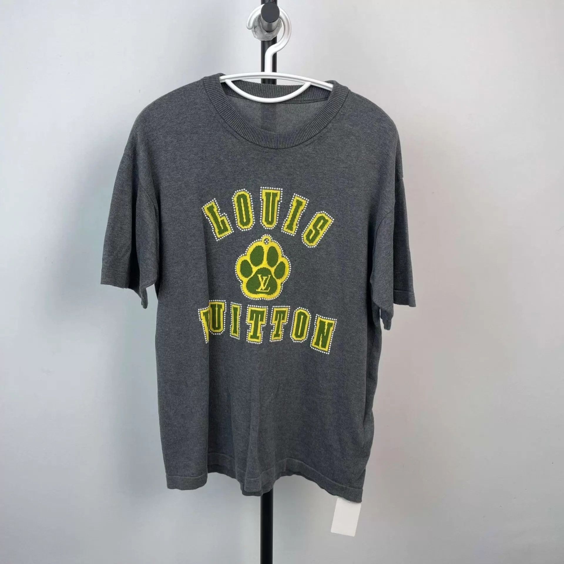 Louis Vuitton LV cotton crewneck gray short-sleeve S tee Size US S / EU 44-46 / 1 - 1 Thumbnail