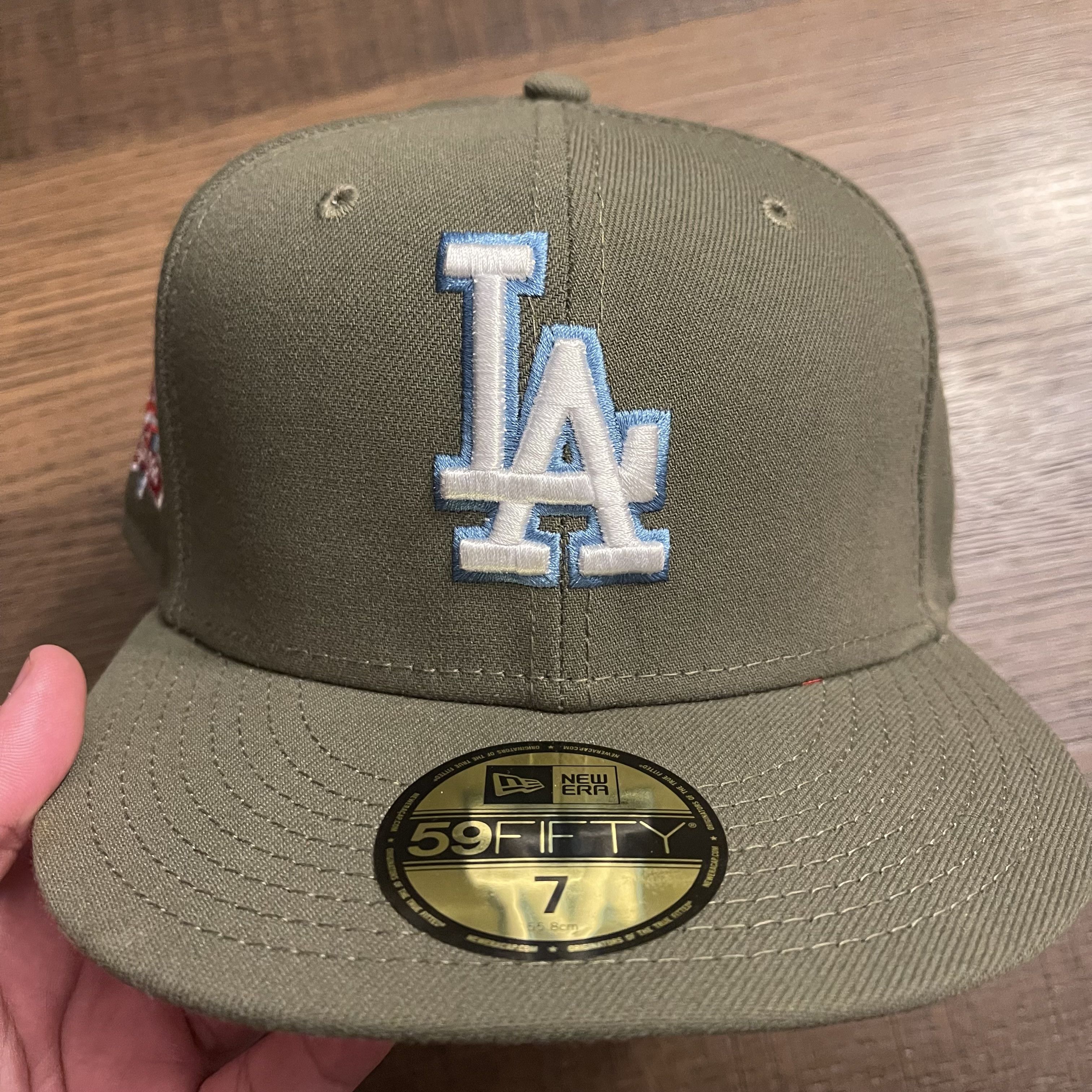 MLB × New Era New Era Los Angeles Dodgers 100 Anniversary Fitted Hat Size ONE SIZE - 6 Thumbnail