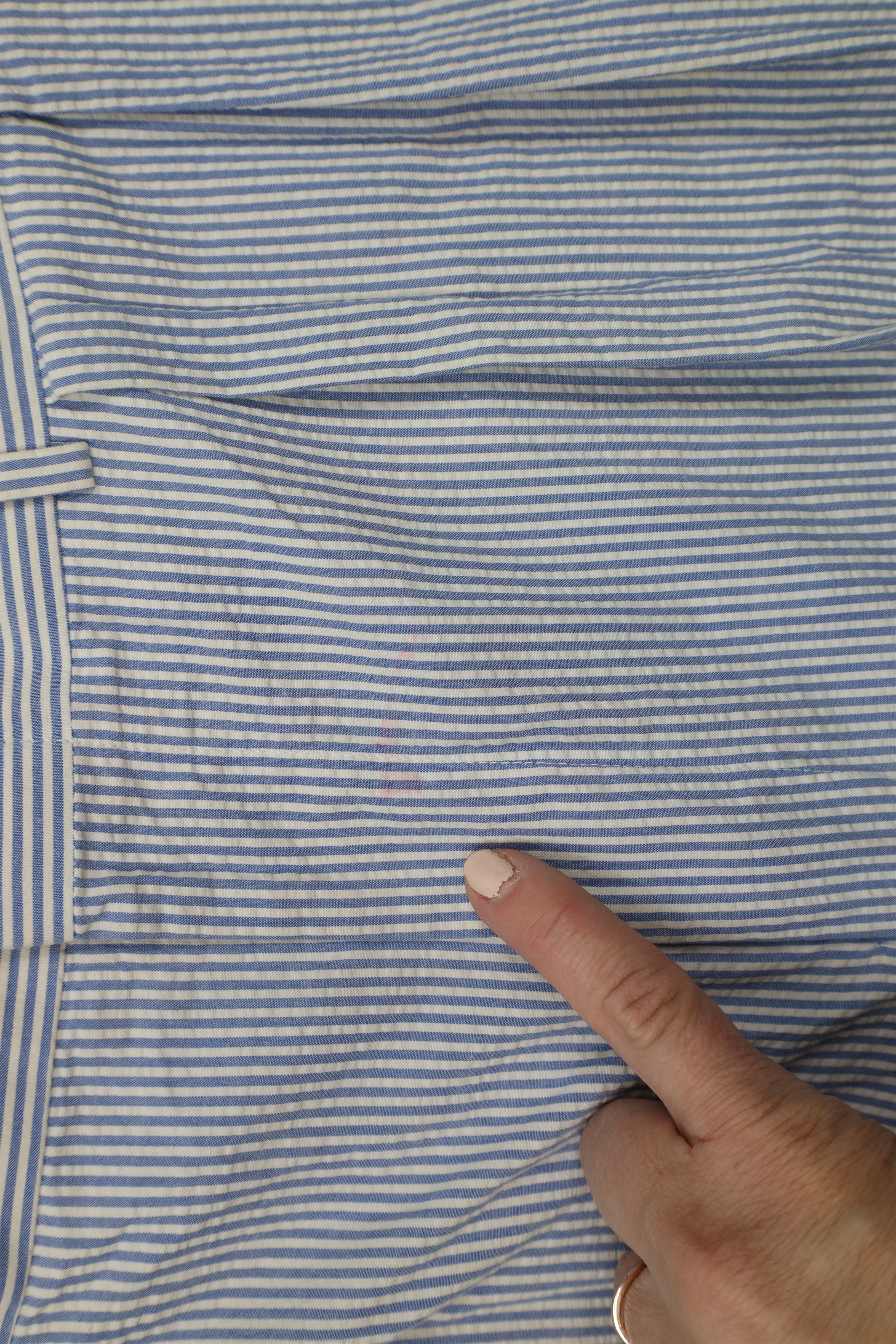 Ralph Lauren × Vintage Vintage 90s Ralph Lauren Seersucker Wide Leg Chino Pants Size US 36 / EU 52 - 7 Thumbnail