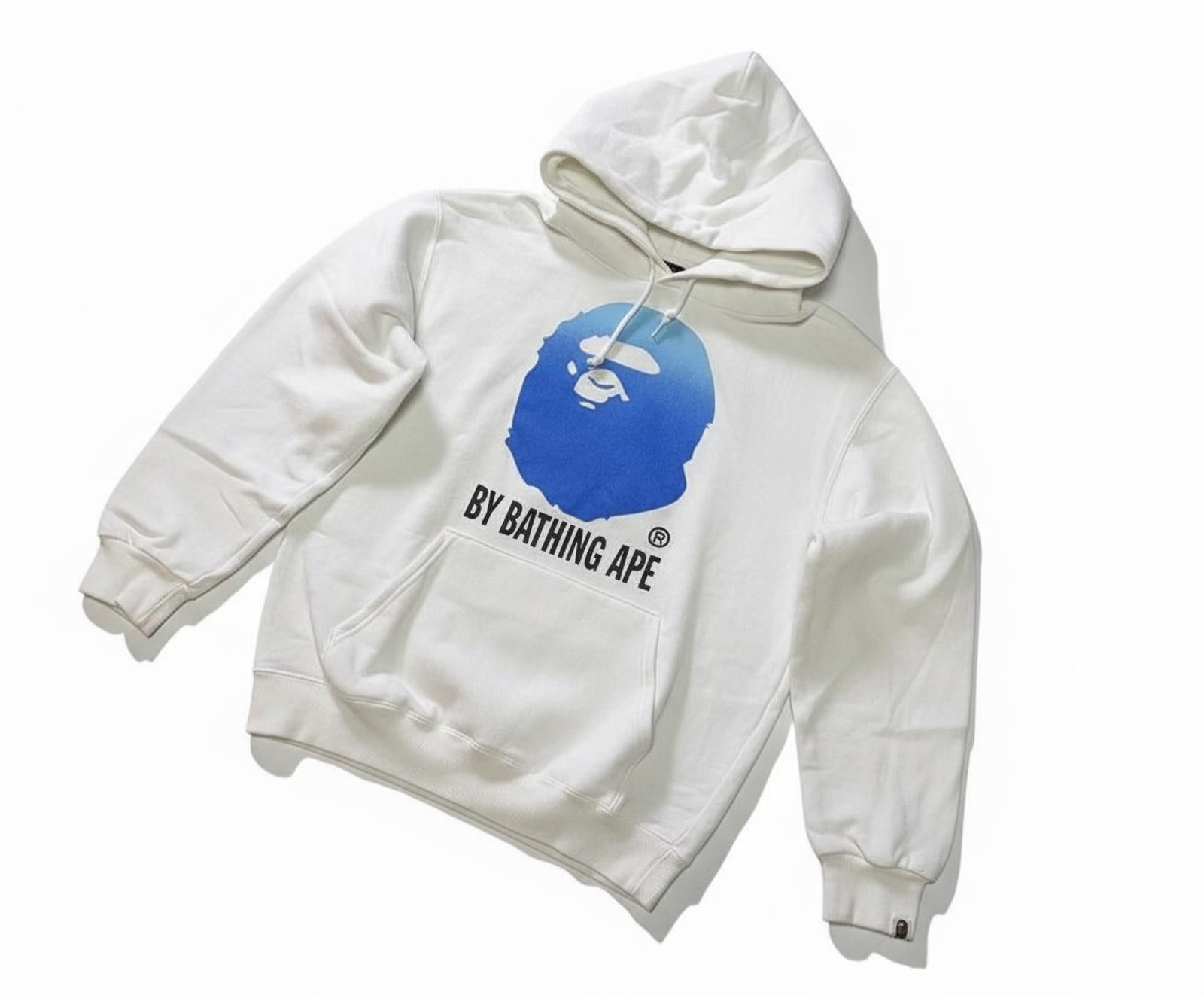 Other A Bathing Ape - White Hoodie Blue Ape Logo Size US M / EU 48-50 / 2 - 1 Thumbnail