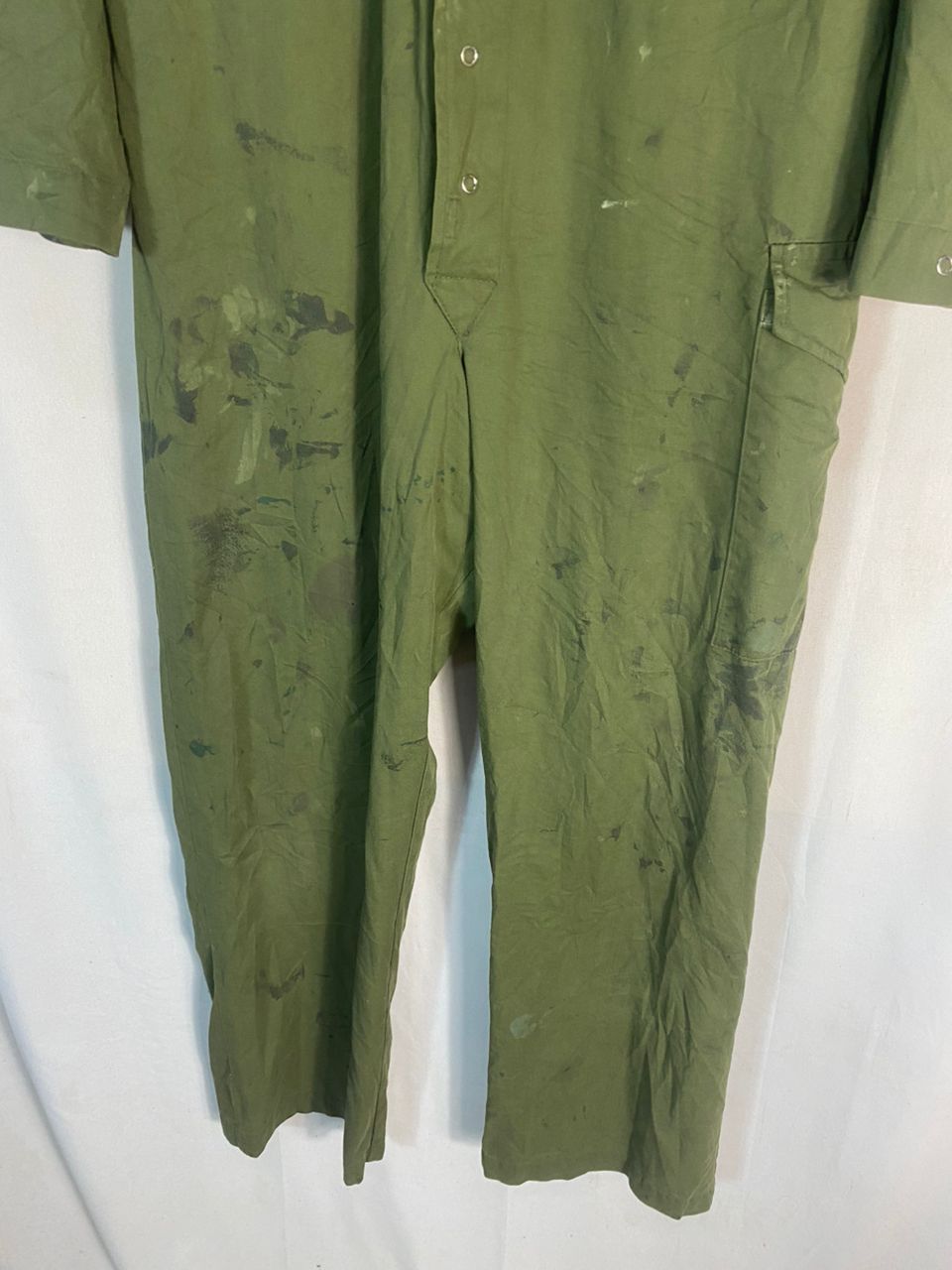 Vintage Vintage us army 80s olive green coverall Size US 37 - 13 Thumbnail