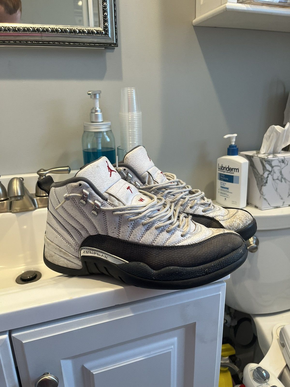 Jordan 12 Retro White/Dark Grey