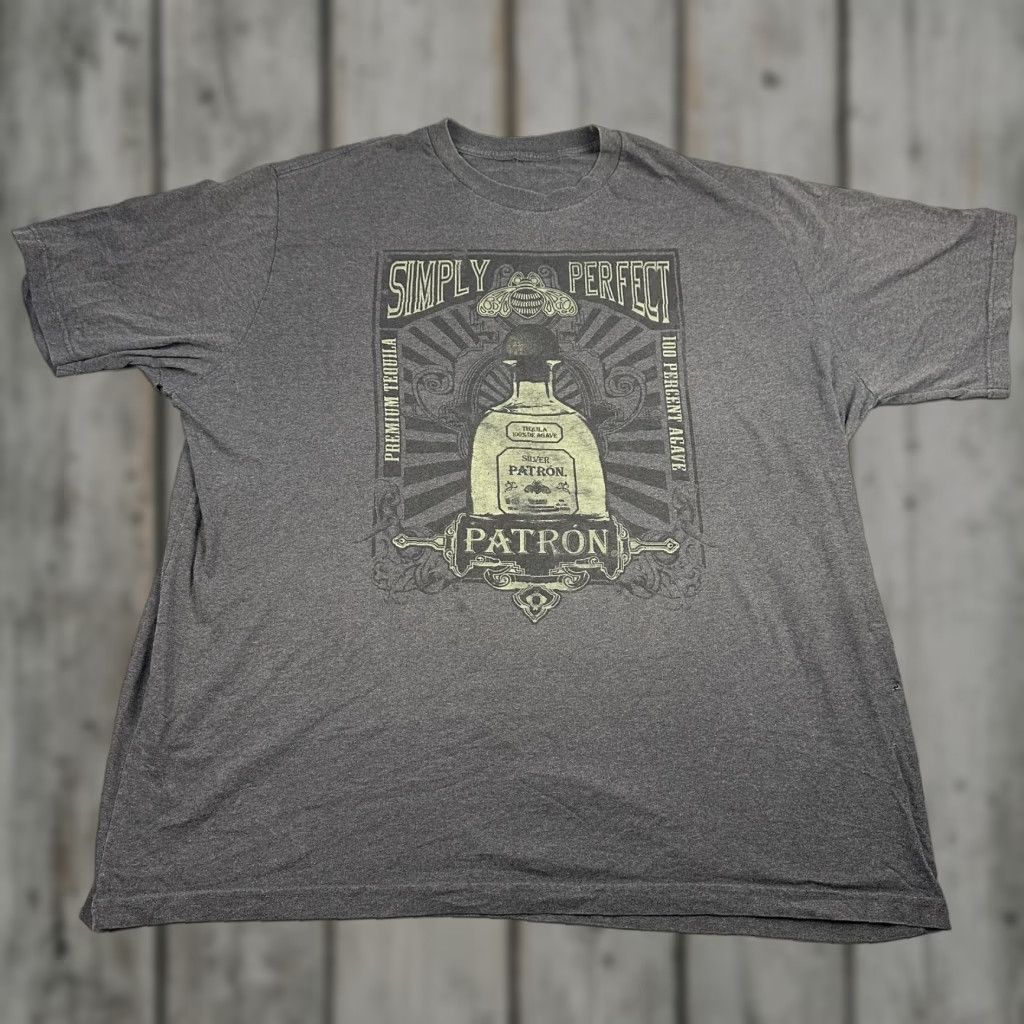 Other Patrón Tequila Shirt Mens 3XL Gray Graphic Print Short Sleeve T-Shirt Promo Simply Perfect Size US XXL / EU 58 / 5 - 1 Thumbnail