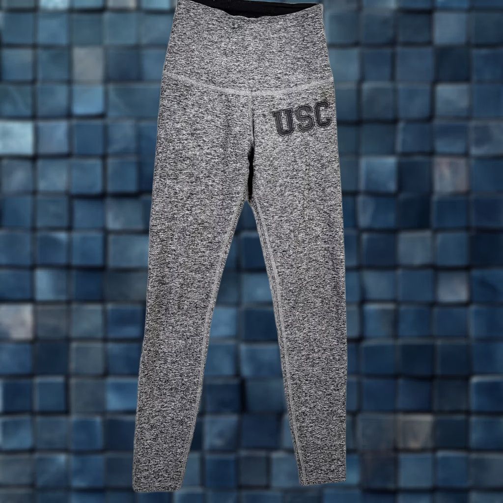 Beyond Yoga Beyond Yoga Women's Light Gray USC Printed High Rise Leggings XS Size 26" / US 2 / IT 38 - 1 Thumbnail