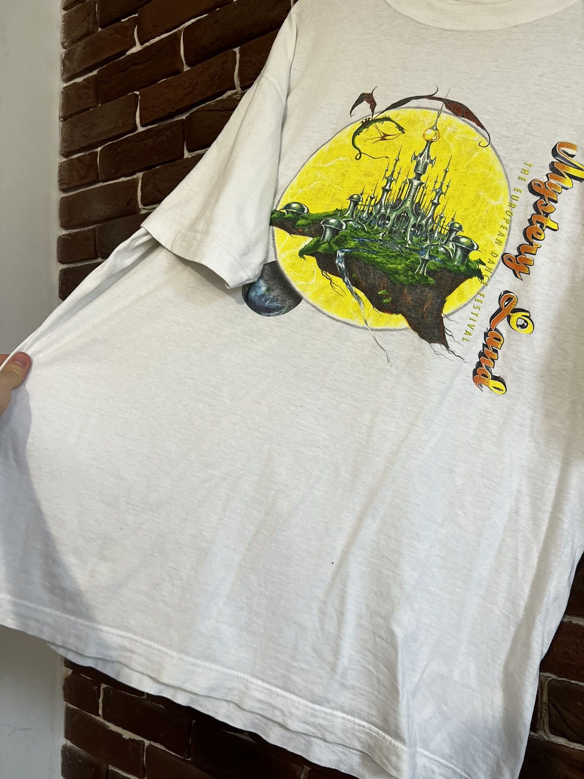 Band Tees × Thunderdome × Vintage Vintage 1997 Mysteryland Gabber Trance Thunderdome Band Tee Size US XL / EU 56 / 4 - 4 Thumbnail
