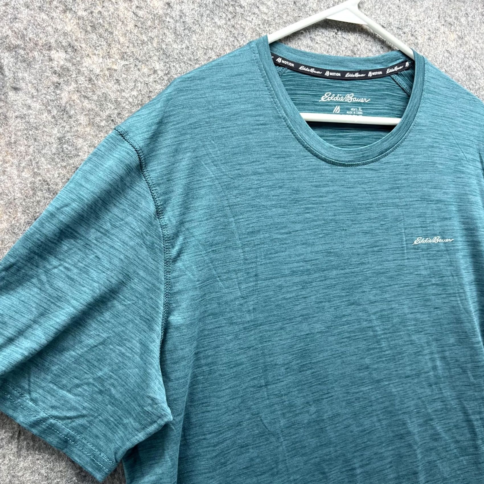 Eddie Bauer Eddie Bauer Shirt XL Athletic Fit Teal Blue Short Sleeve Crew Neck Logo T-Shirt Men Small Details: All Seasons, Free Dry Motion Training Size US XL / EU 56 / 4 - 4 Thumbnail