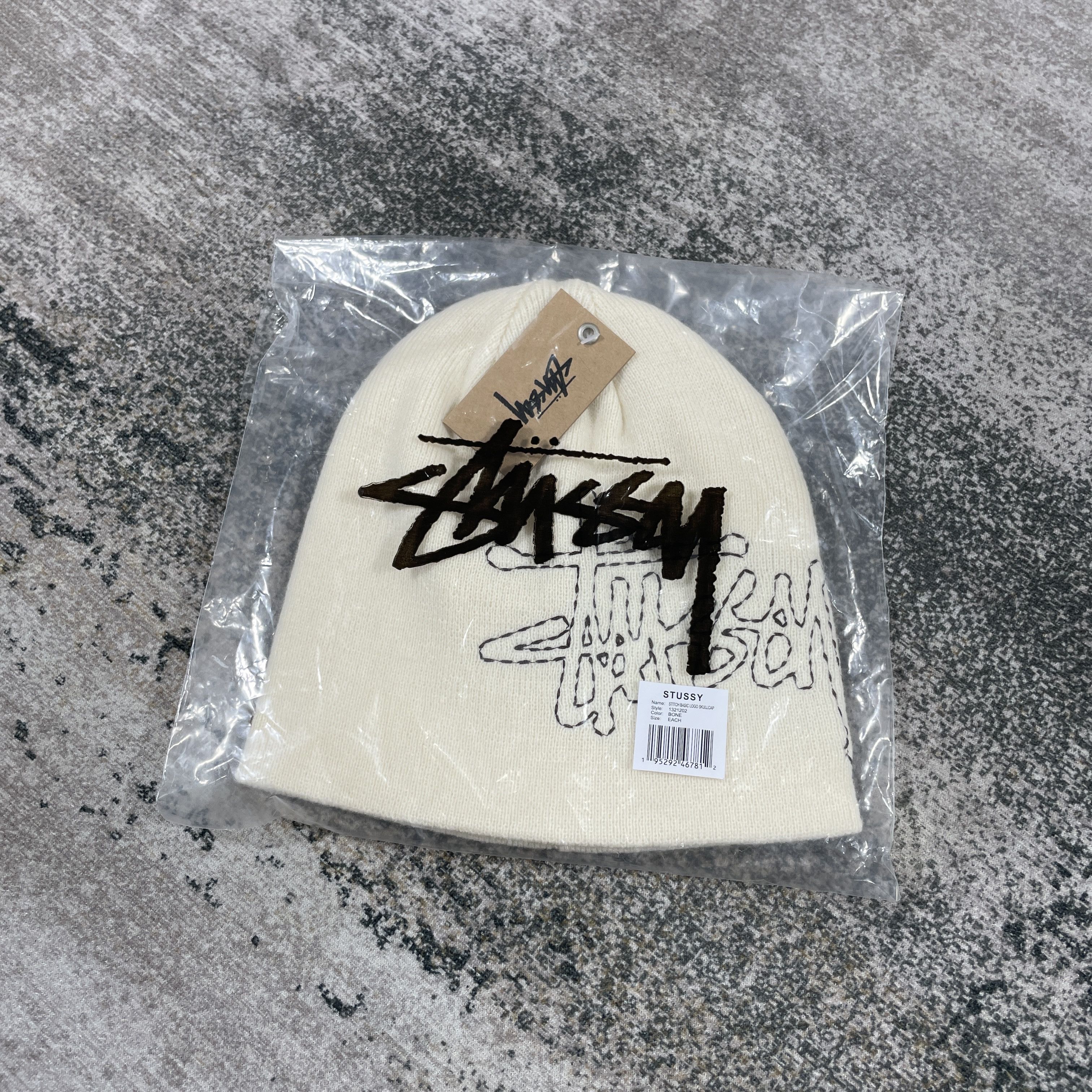 Other STUSSY BASIC STITCH SKULLCAP BEANIE - BONE Size ONE SIZE - 6 Thumbnail