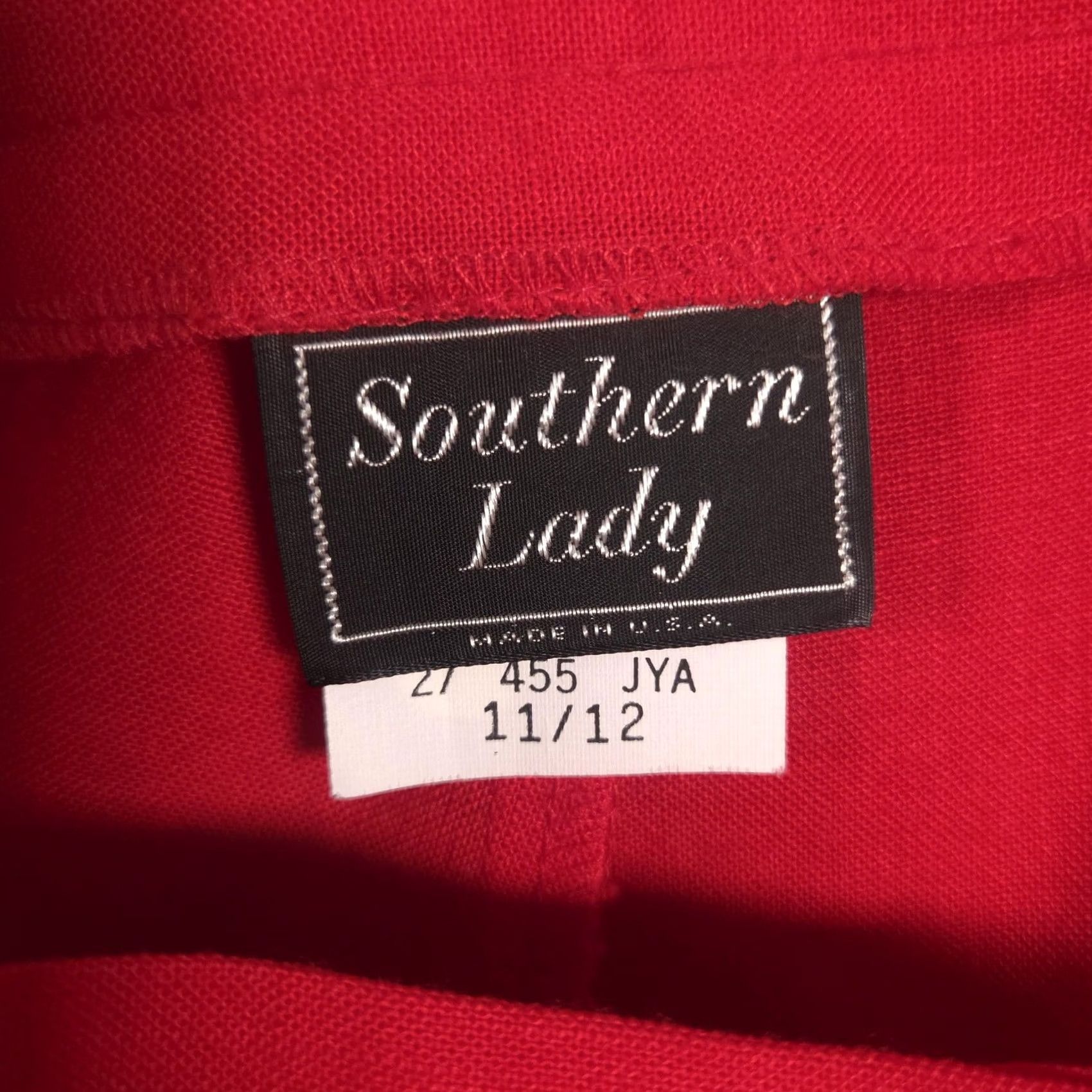Vintage VINTAGE Southern Lady Shorts Womens 11/12 Red Pleated Bermuda Made USA 90s Size 32" / US 10 / IT 46 - 7 Thumbnail