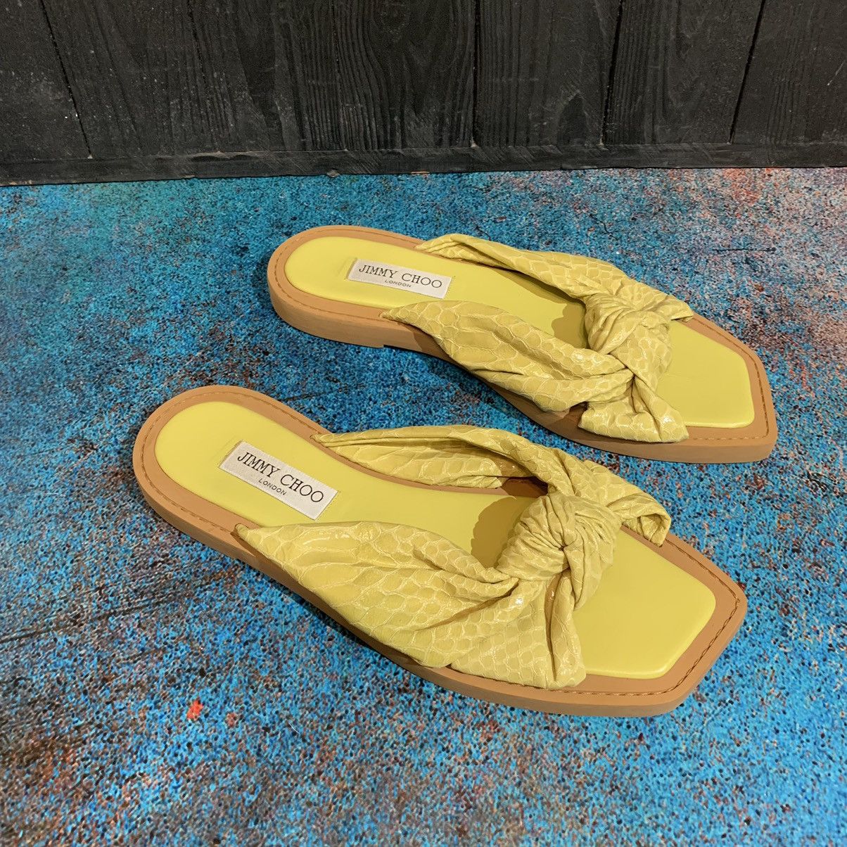 Jimmy Choo Jimmy Choo Tropica Leather Sandals Size 41.5 Size US 11.5 / IT 41.5 - 6 Thumbnail