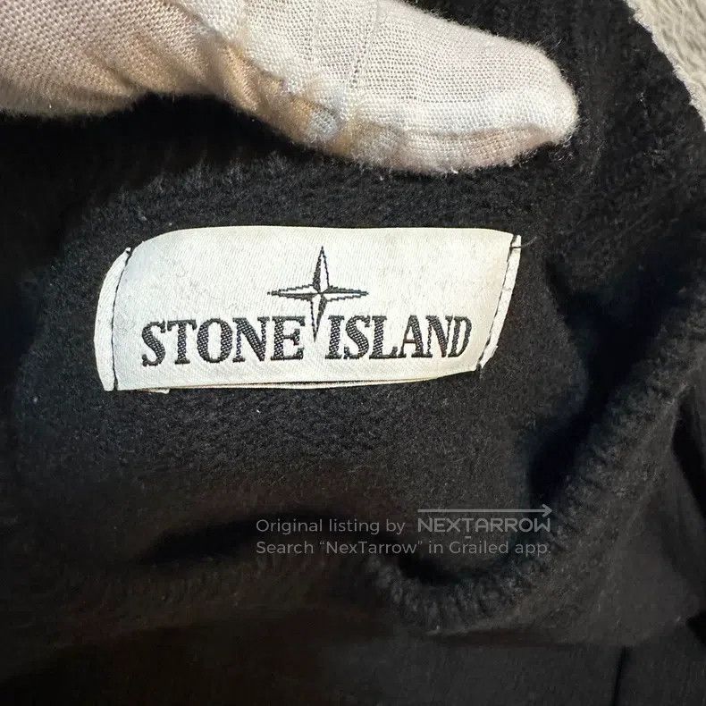 Stone Island Stone Island Heavyweight Wool Sweater, Knit Top, Black, L Size US L / EU 52-54 / 3 - 3 Thumbnail