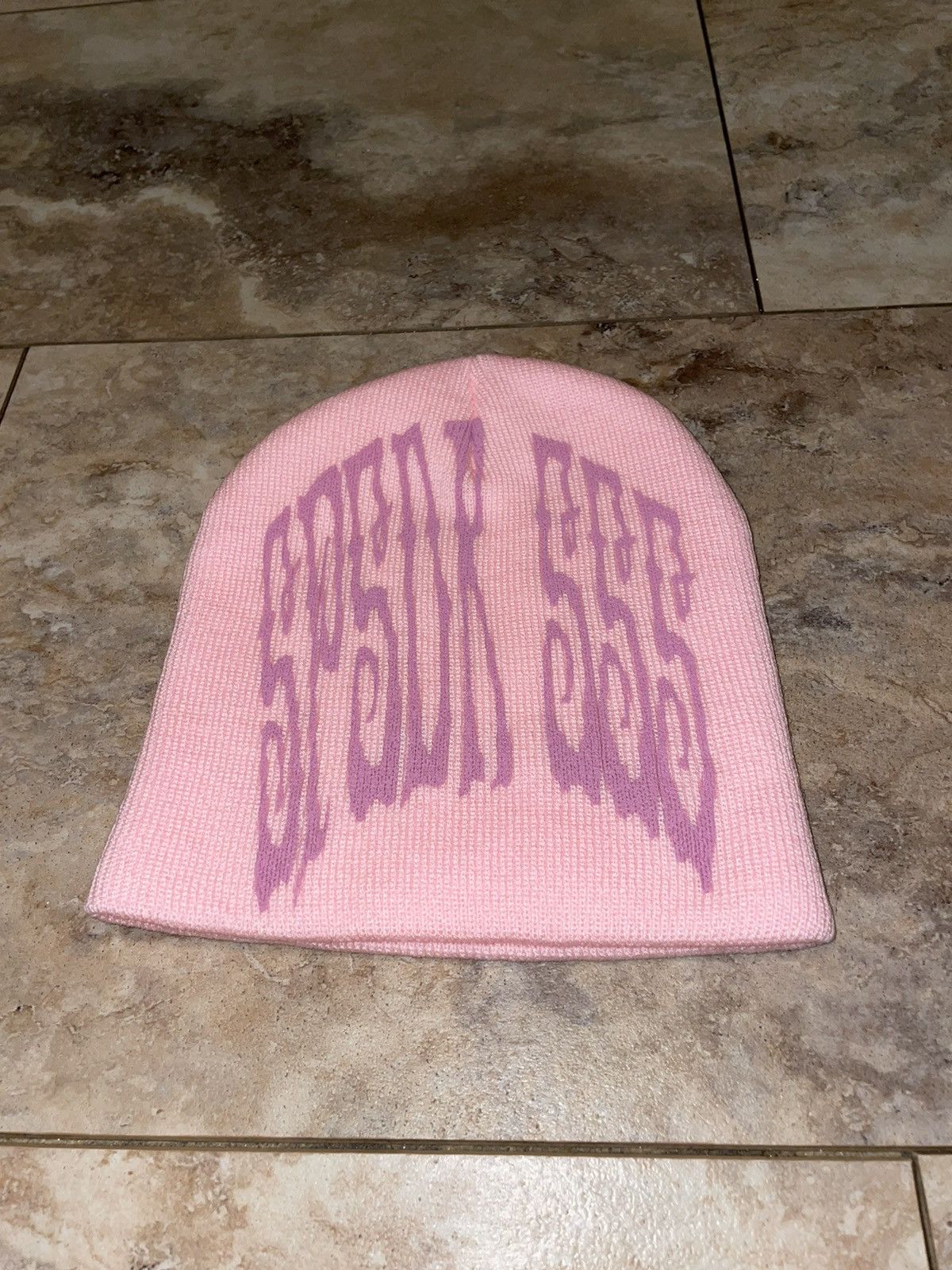 image of Spider Worldwide Sp5Der Longlegs Beanie Pink , Men's