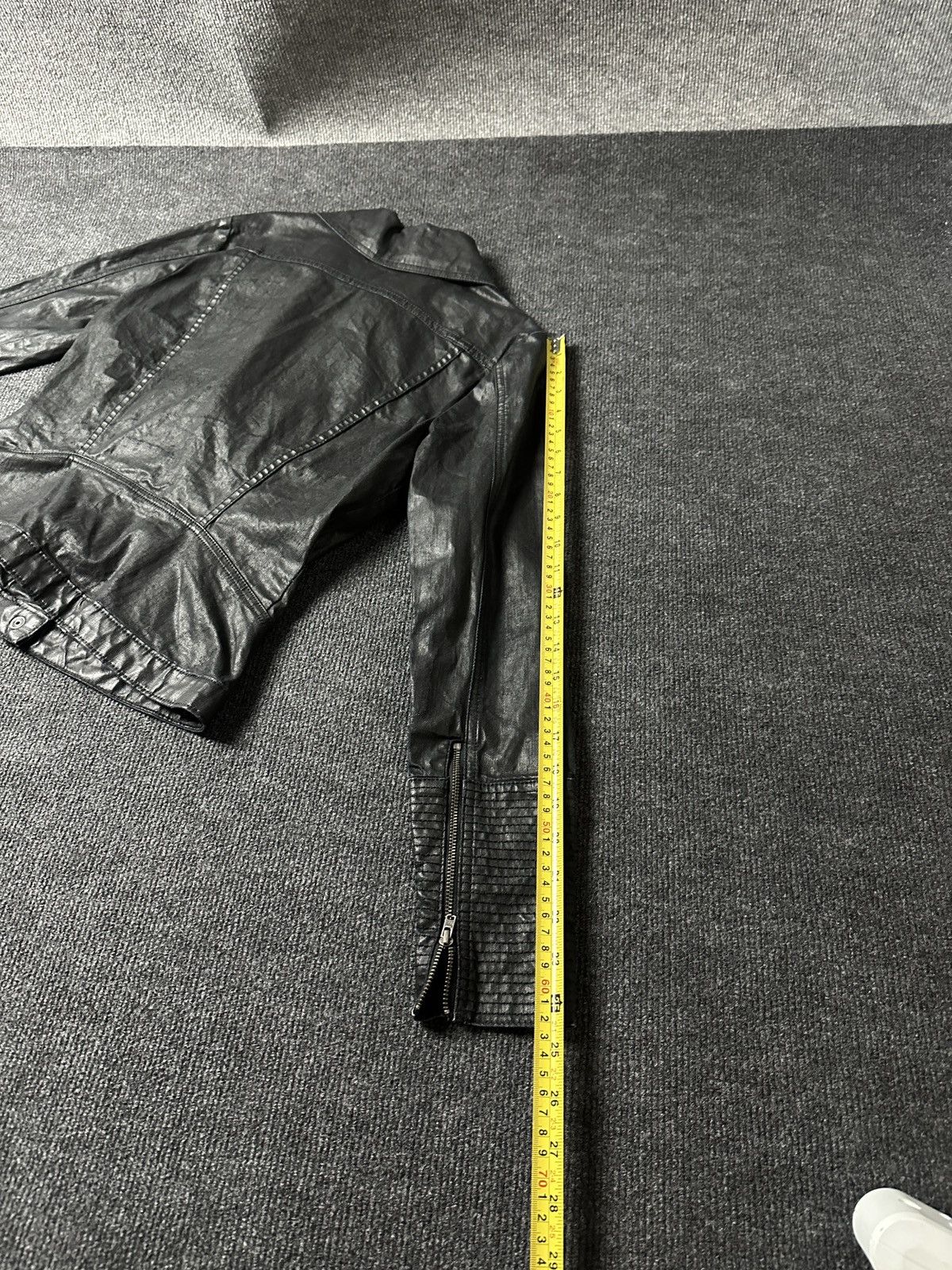 Other 🚨Y2K RICK OWENS TYPE DIRTY SLIM FIT ZIP DENIM JACKET Size M / US 6-8 / IT 42-44 - 19 Thumbnail