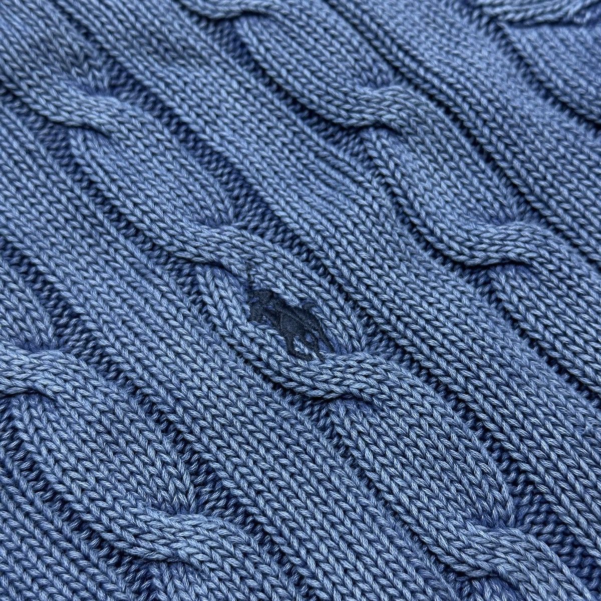 Polo Ralph Lauren Sky blue Pima cotton Cable Sweater Knitwear Ralph Lauren Size M / US 6-8 / IT 42-44 - 2 Thumbnail