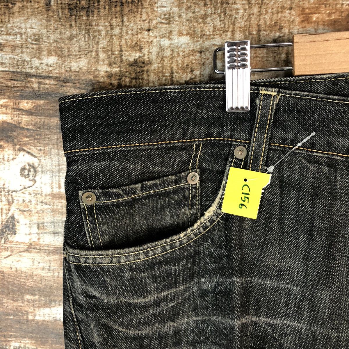 Uniqlo DL Uniqlo Jeans Black Distressed Denim Pants #C156 Size US 38 / EU 54 - 7 Thumbnail
