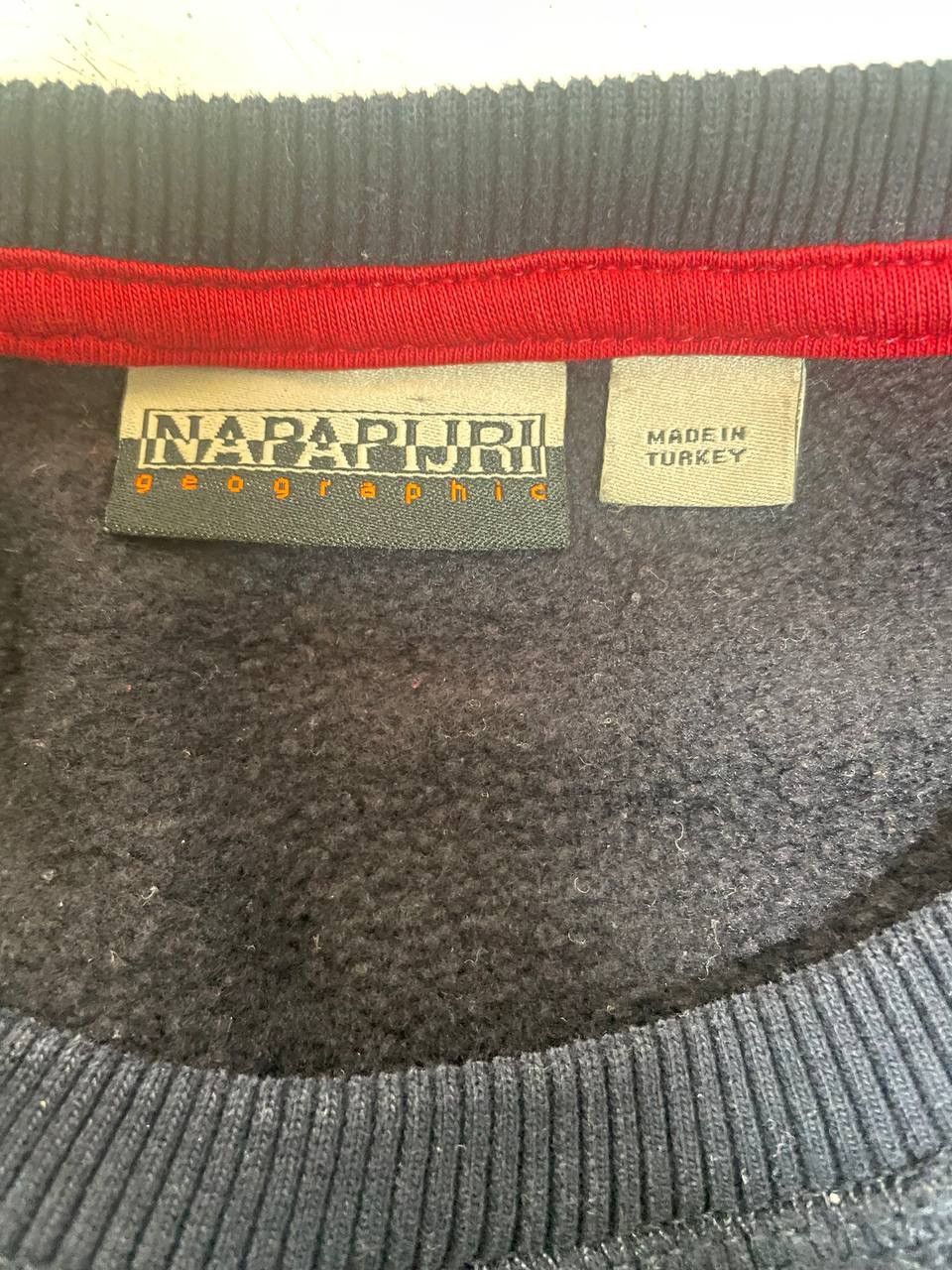 Napapijri × Vintage Napapijri Geographic Crewneck Sweatshirt Navy Sweater Size US XS / EU 42 / 0 - 3 Thumbnail
