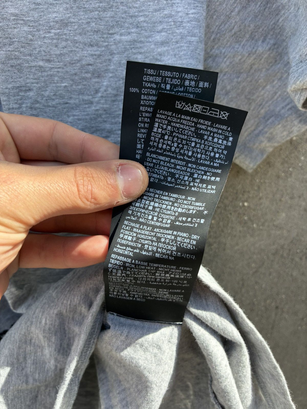 Saint Laurent Paris Saint Laurent SS18 Grey Tee Hedi Slimane Type Size US XL / EU 56 / 4 - 5 Thumbnail