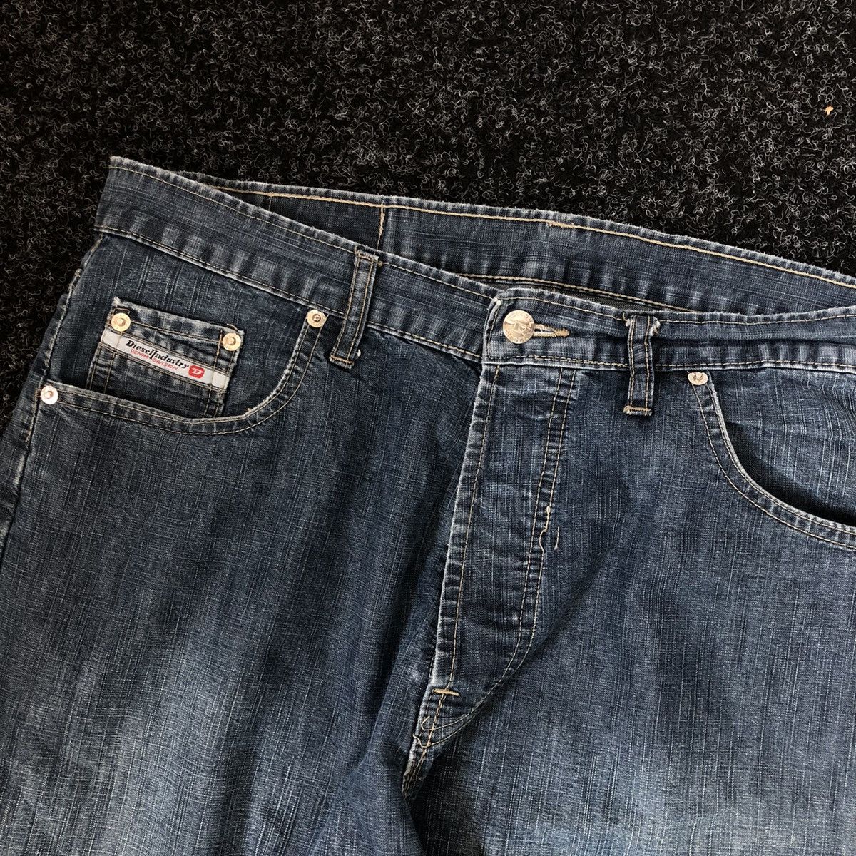 Diesel × If Six Was Nine × Vintage Vintage Y2K Diesel Industry Jeans Size US 34 / EU 50 - 2 Thumbnail