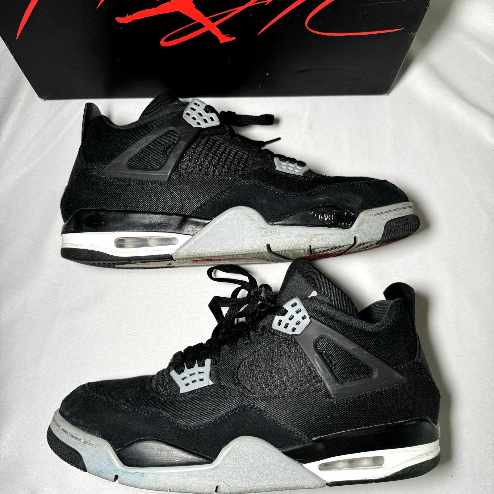 Jordan Brand × Nike Size 13 - Nike Air Jordan 4 Retro SE Black Canvas 2020 Shoes Size US 13 / EU 46 - 2 Thumbnail