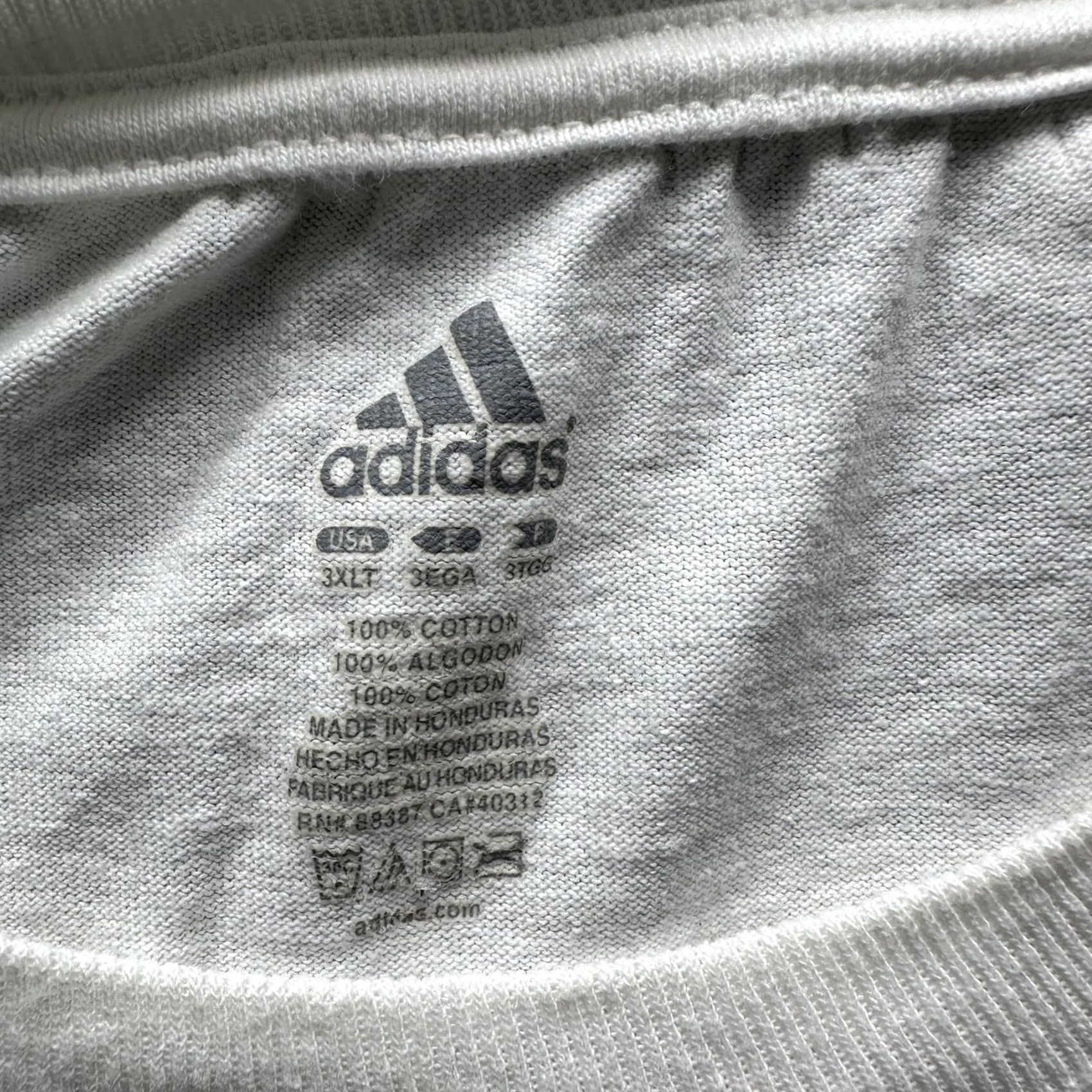 Adidas Adidas Mens XL White Hornets NBA Basketball Logo Graphic Tee Tagless Size US XL / EU 56 / 4 - 5 Thumbnail