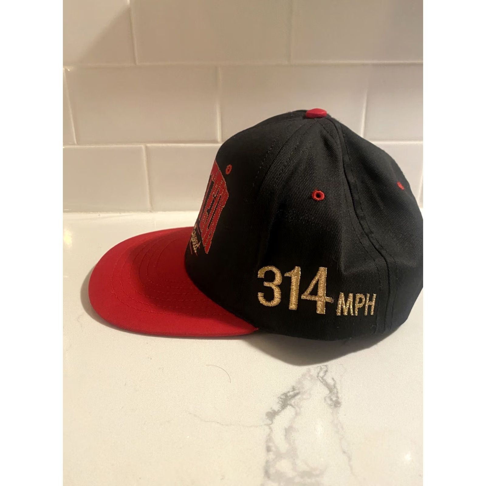 Vintage VINTAGE Bernstein King Of Speed Mac Tools Snapback Hat Cap Made In USA Men Adjustable Black USA Snapback Mens Size ONE SIZE - 2 Thumbnail