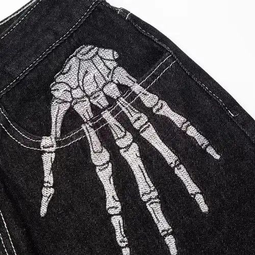 VIBE skate hiphop y2k graphics pattern cargo embroidery pants Size US 30 / EU 46 - 3 Thumbnail