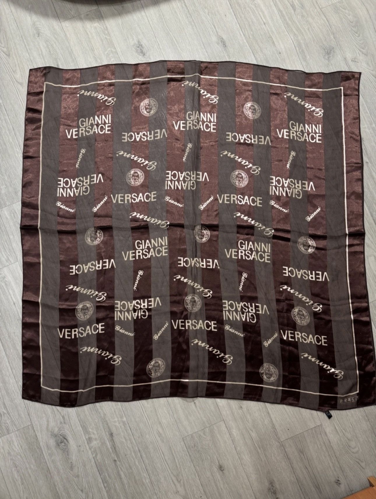 Versace Gianni Versace Monogram Silk Shawl Size ONE SIZE - 1 Thumbnail