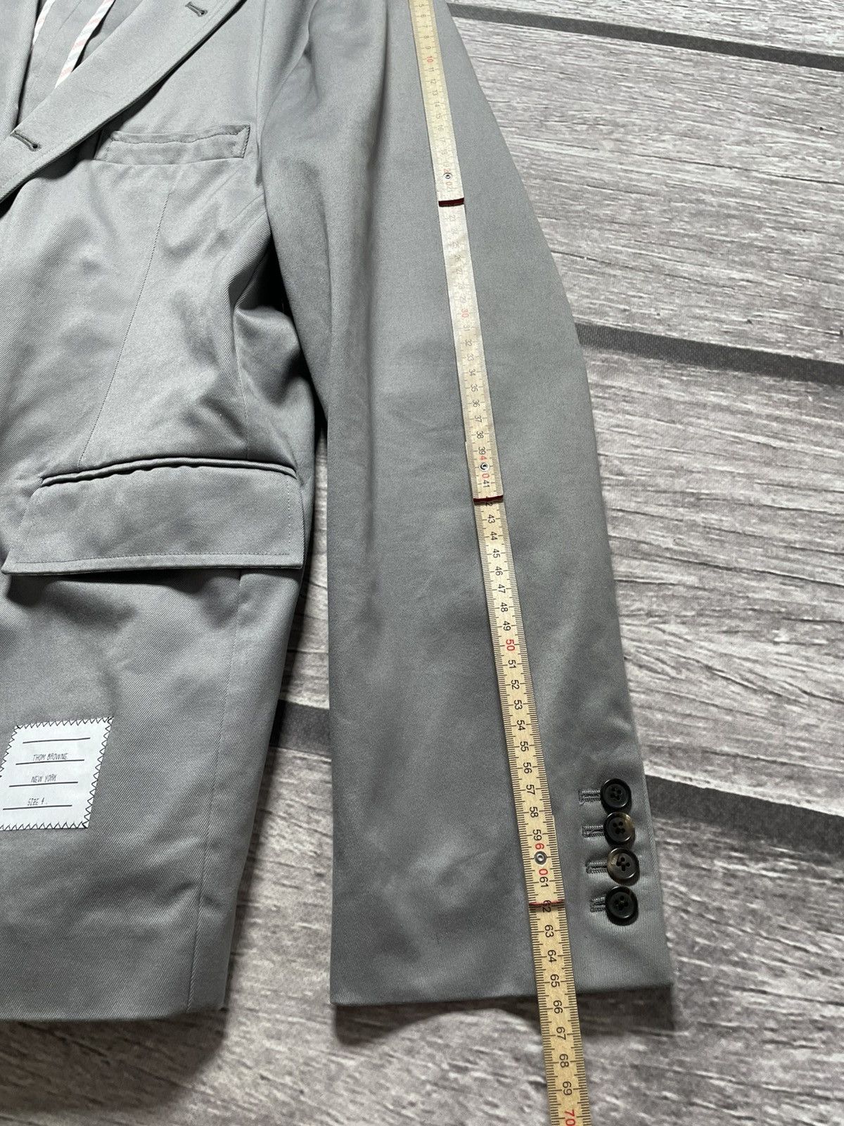 Thom Browne Thom Browne Grey Unconstructed Classic Blazer Size 48R - 16 Thumbnail