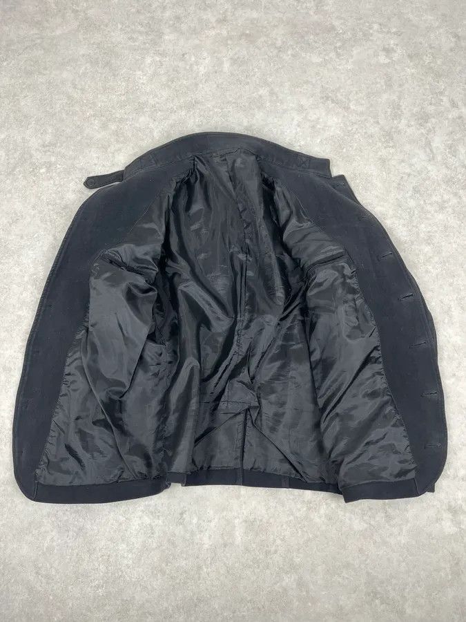 Daniele Alessandrini 2000s Daniele Alessandrini Black Officer Buttoned Jacket Size 42R - 8 Thumbnail